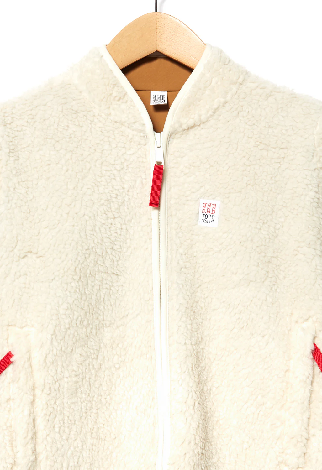 Topo Designs Women's Sherpa Jacket - Natural / Khaki - Image 3