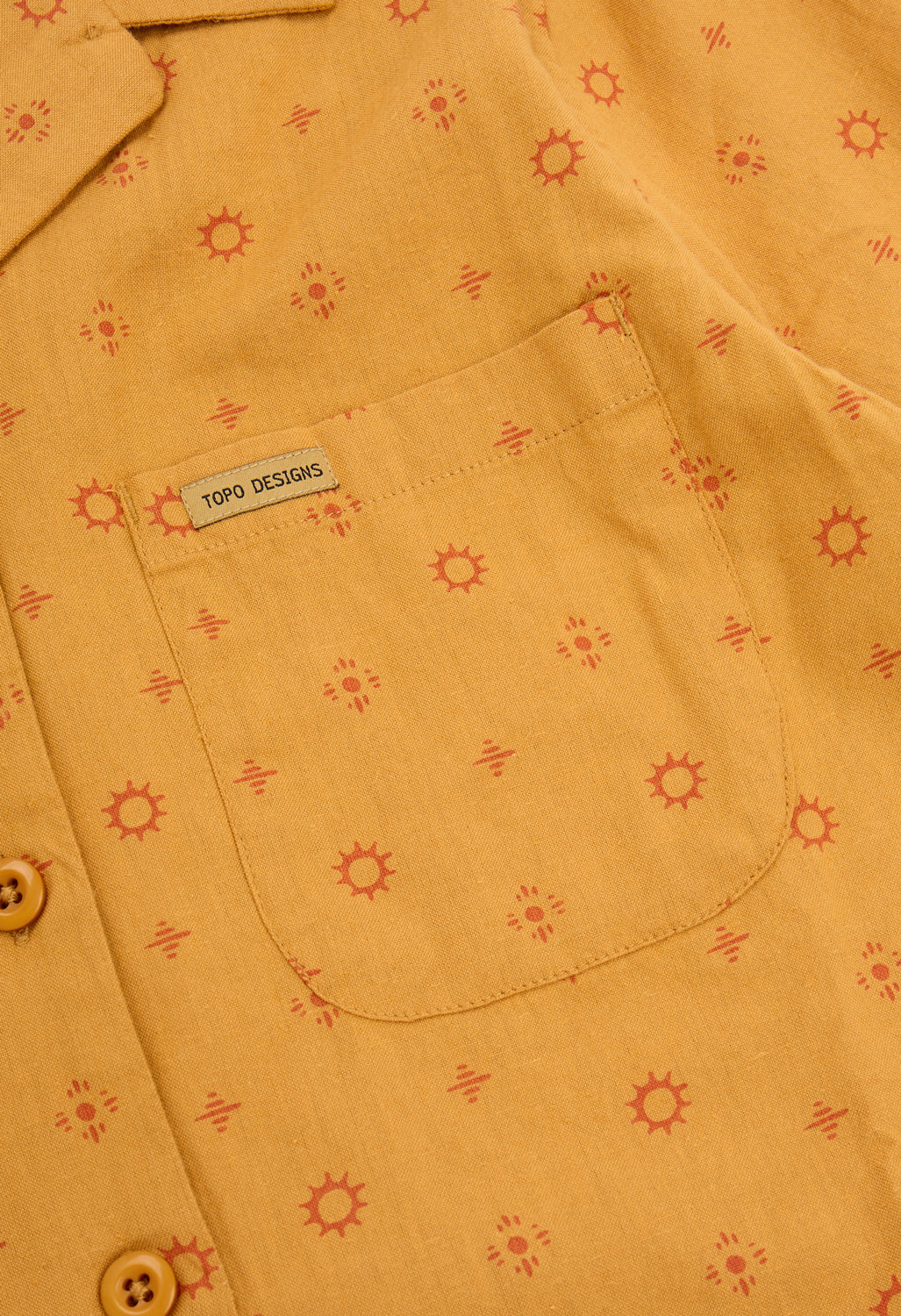 Topo Designs Women's Daytripper Shirt - Tossed Motif Goldenrod - Image 4