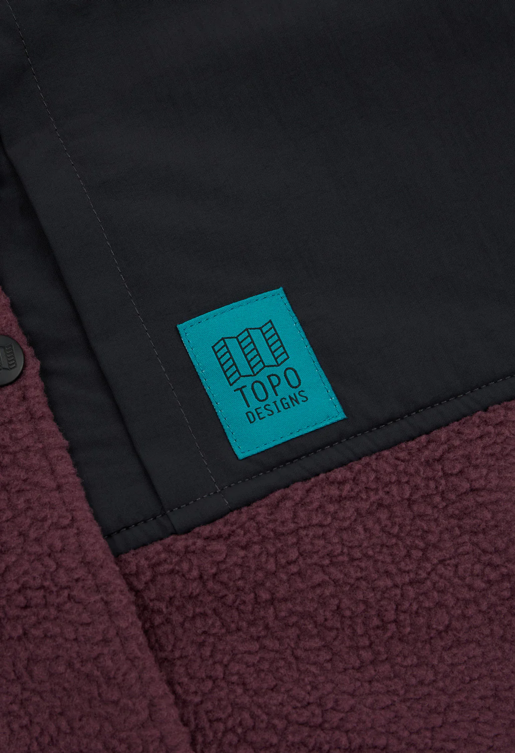 Topo Designs Women's Summit Rise Full Zip Jacket - Huckleberry / Black - Image 4