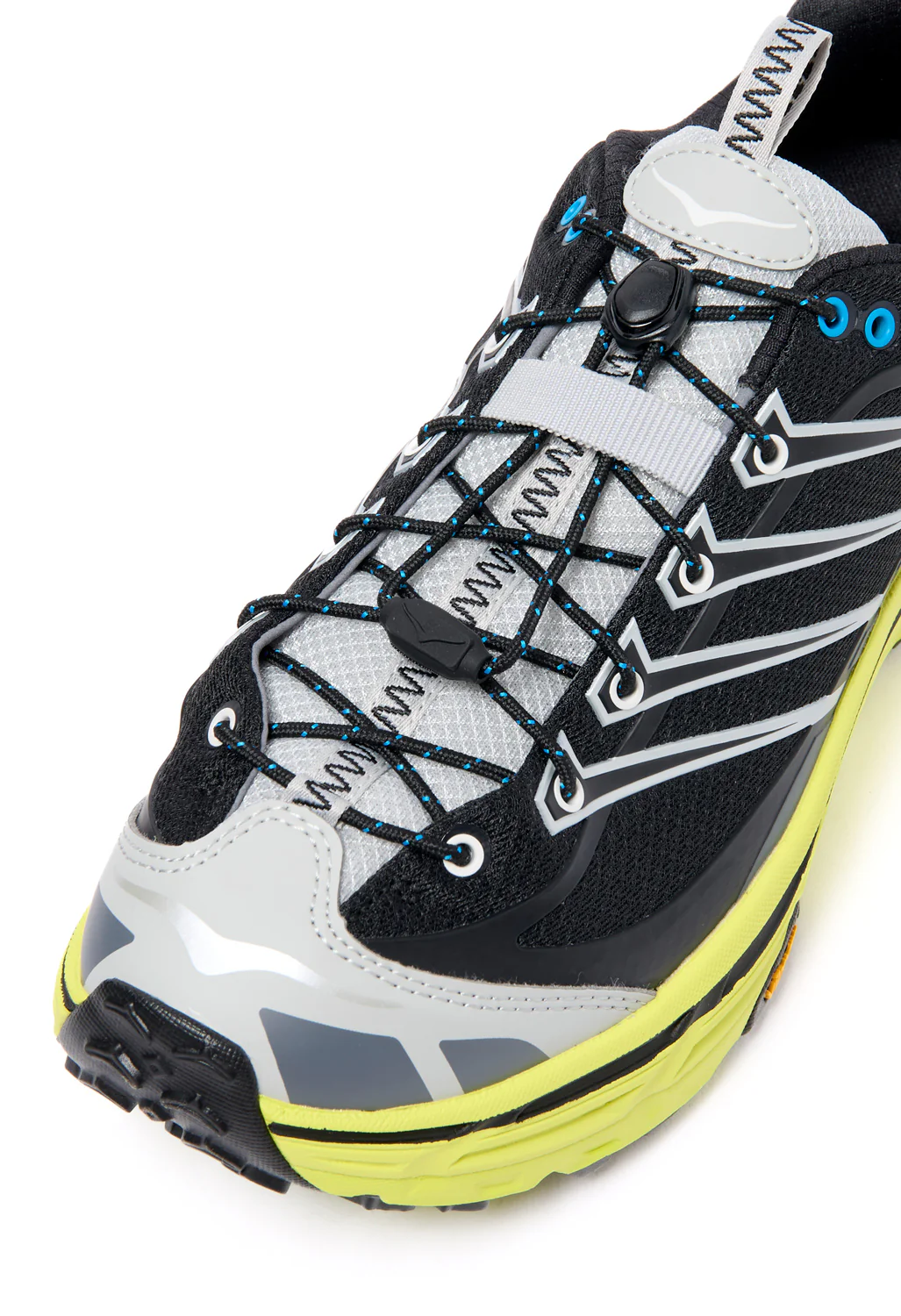 Hoka U Mafate THREE2 Trainers - Black / Hoka Citrus - Image 2