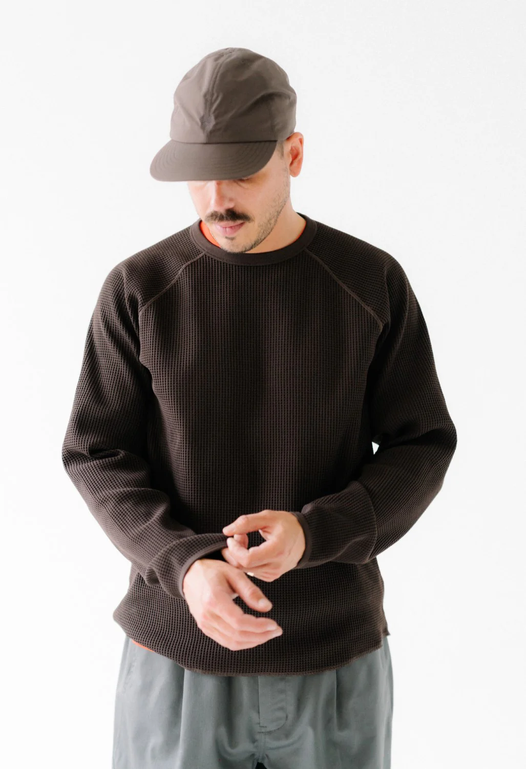 Goldwin WF Light Long Sleeve T-Shirt - Jet Brown - Image 5