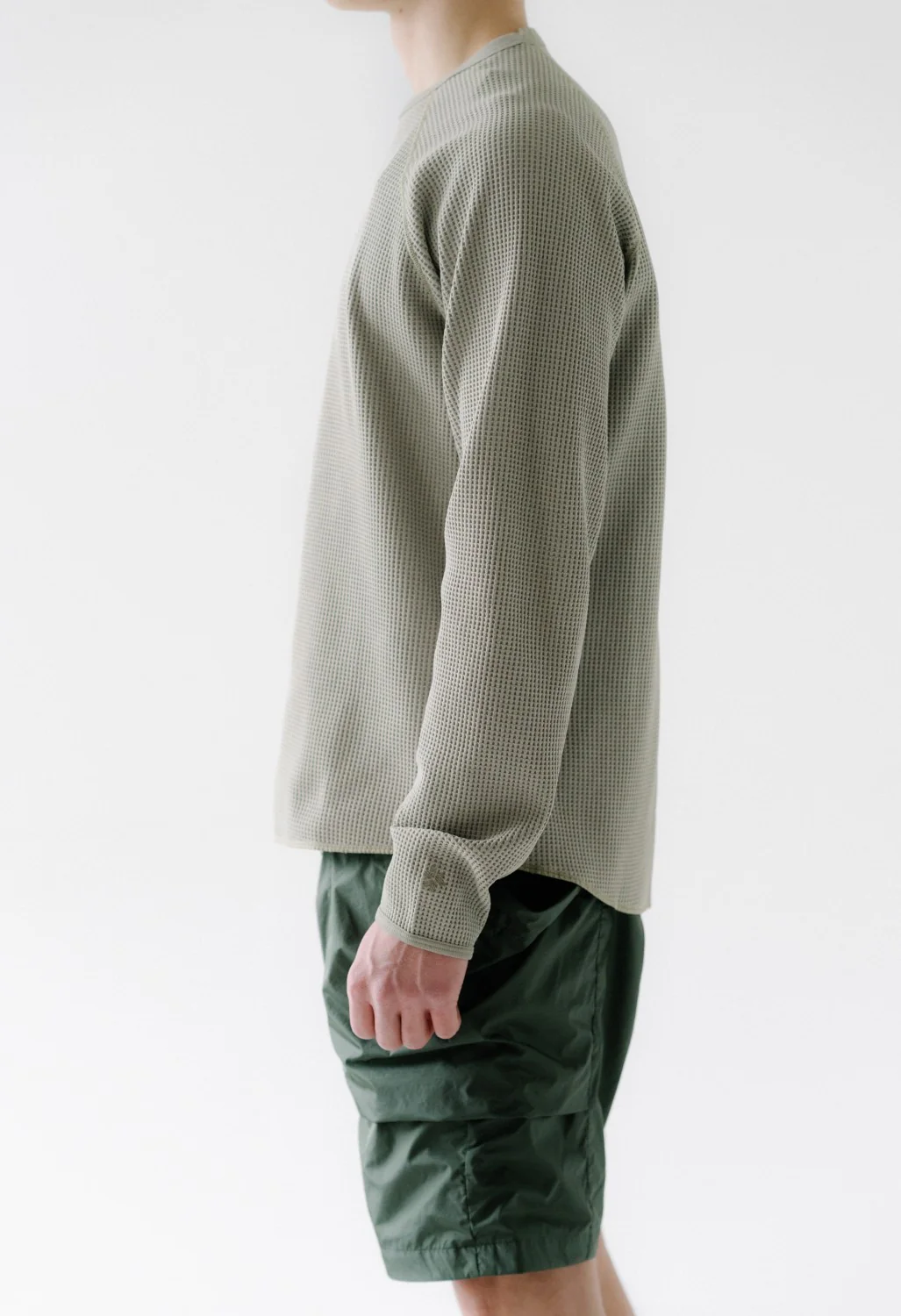 Goldwin WF Light Long Sleeve T-shirt - Oak Beige - Image 5