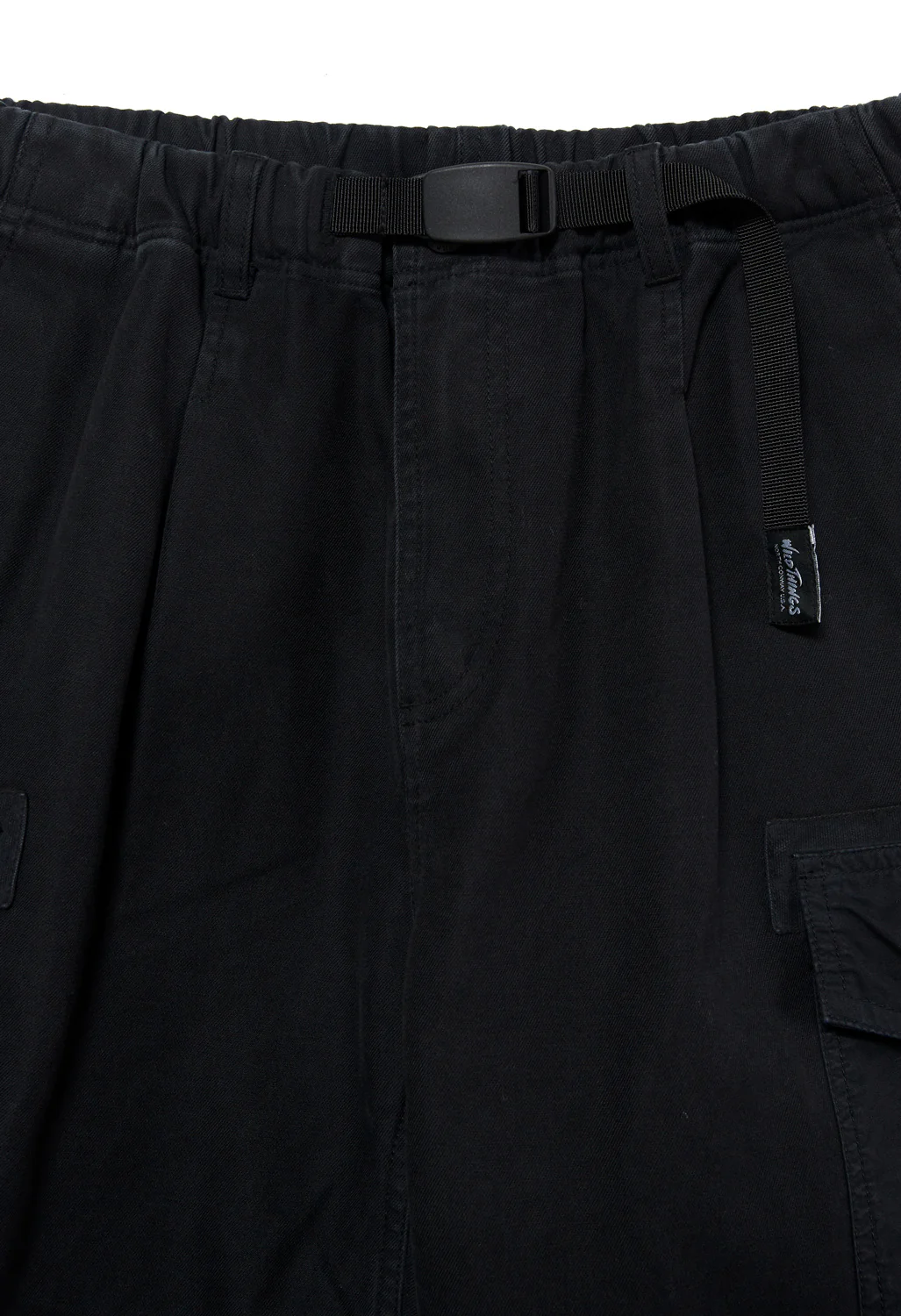 Wild Things Men's Backsatin Field Cargo Pants - Black - Image 5