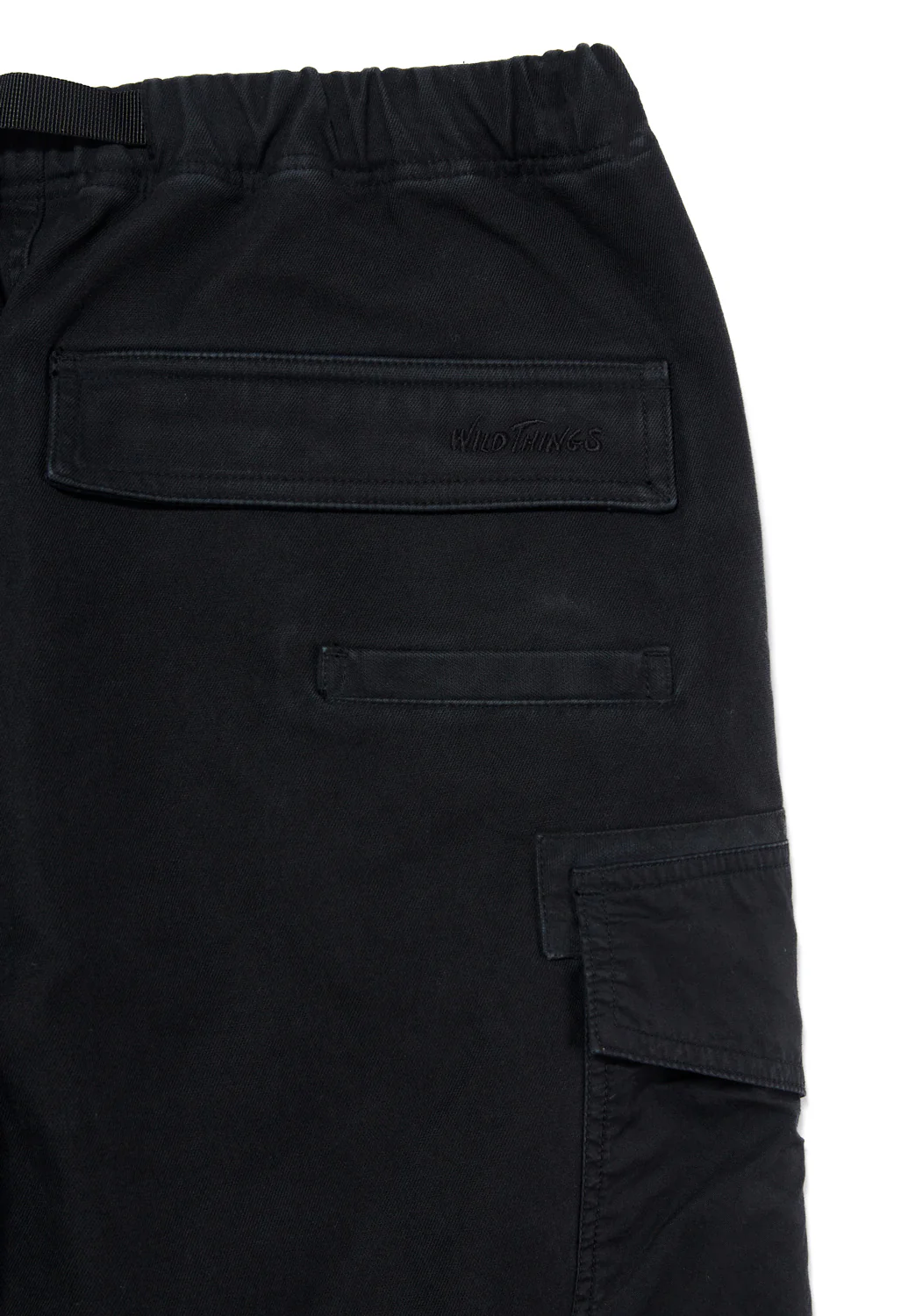 Wild Things Men's Backsatin Field Cargo Pants - Black - Image 7