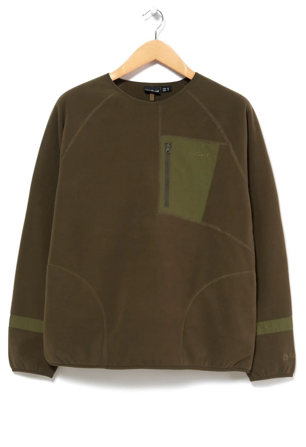 Wild Things Men's Polartec Wind Crew - O.D