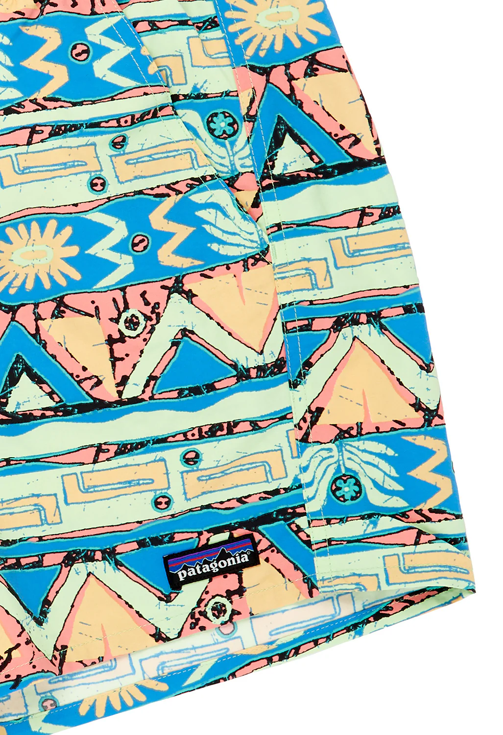 Patagonia Women's Baggies 5" Shorts - High Hopes Geo: Salamander Green - Image 3