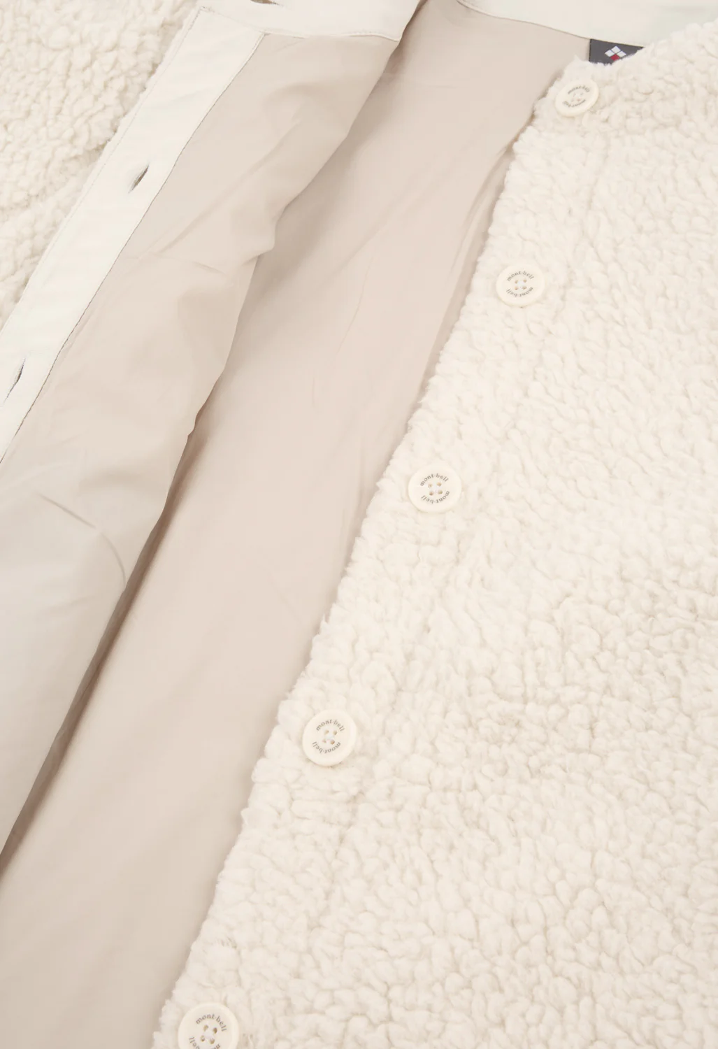 Montbell Women's Climaplus Shearling Cardigan - Ivory - Image 4