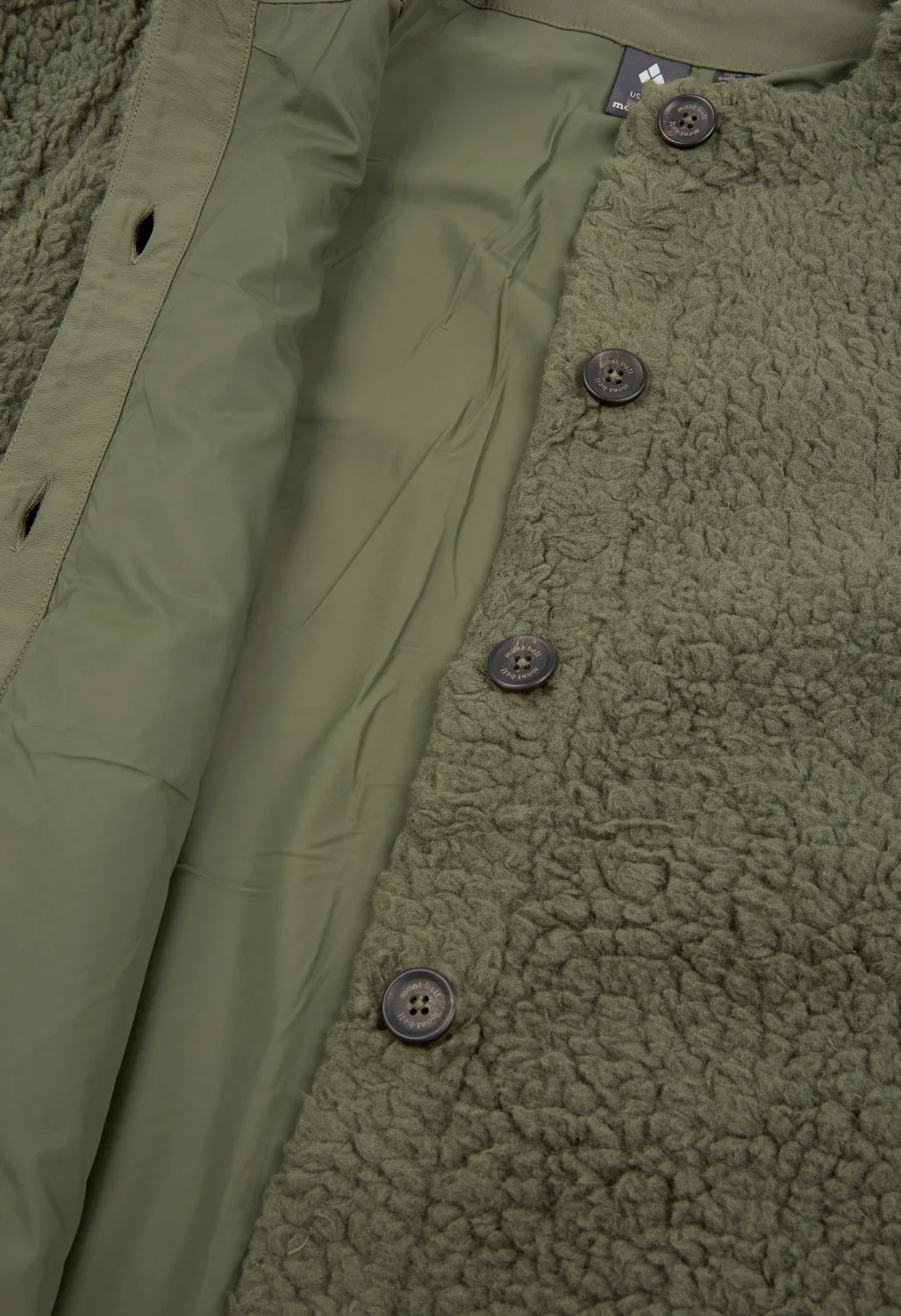Montbell Women's Climaplus Shearling Cardigan - Khaki - Image 4
