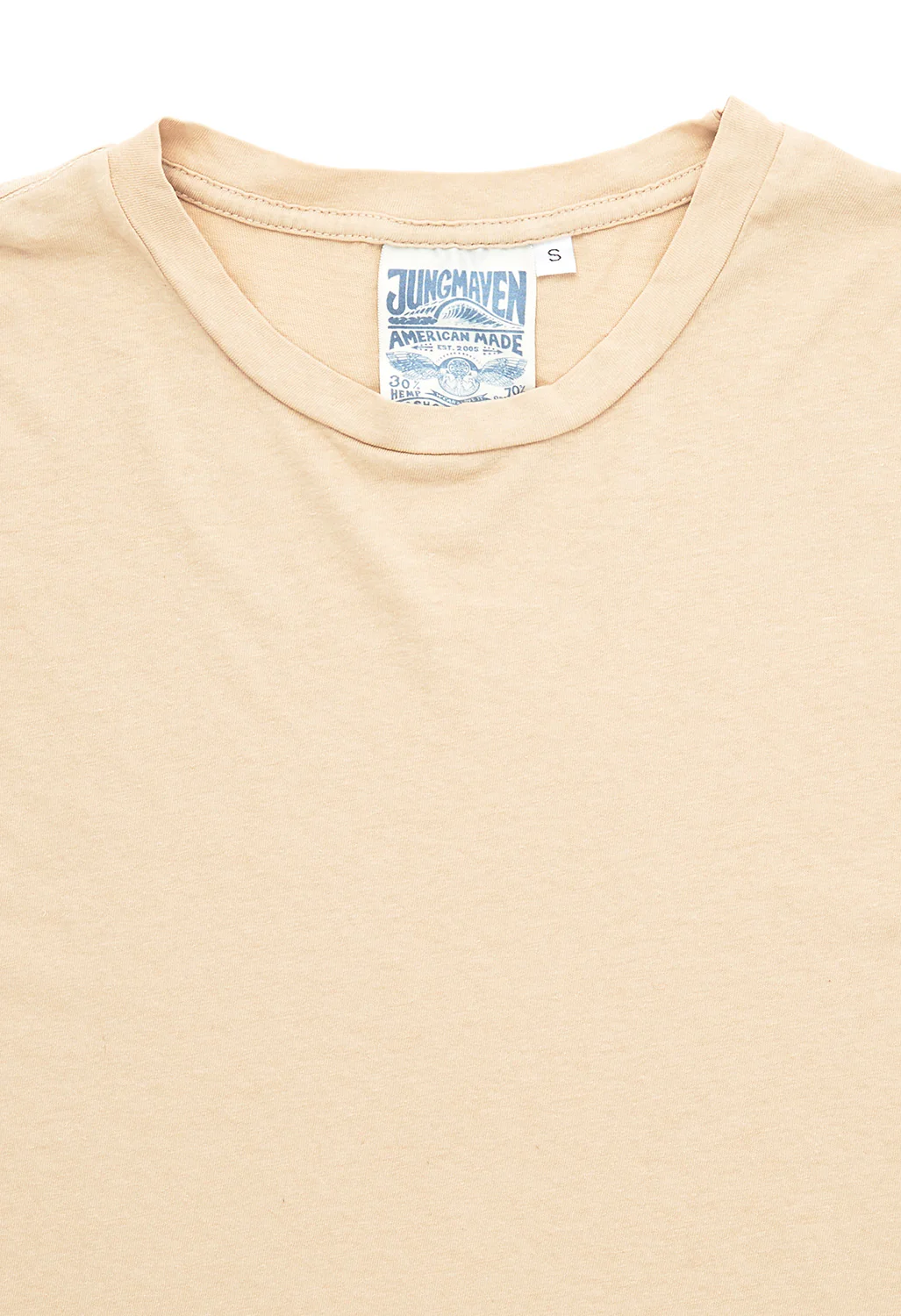 Jungmaven Women's Cropped Ojai Tee - Oat Milk - Image 3