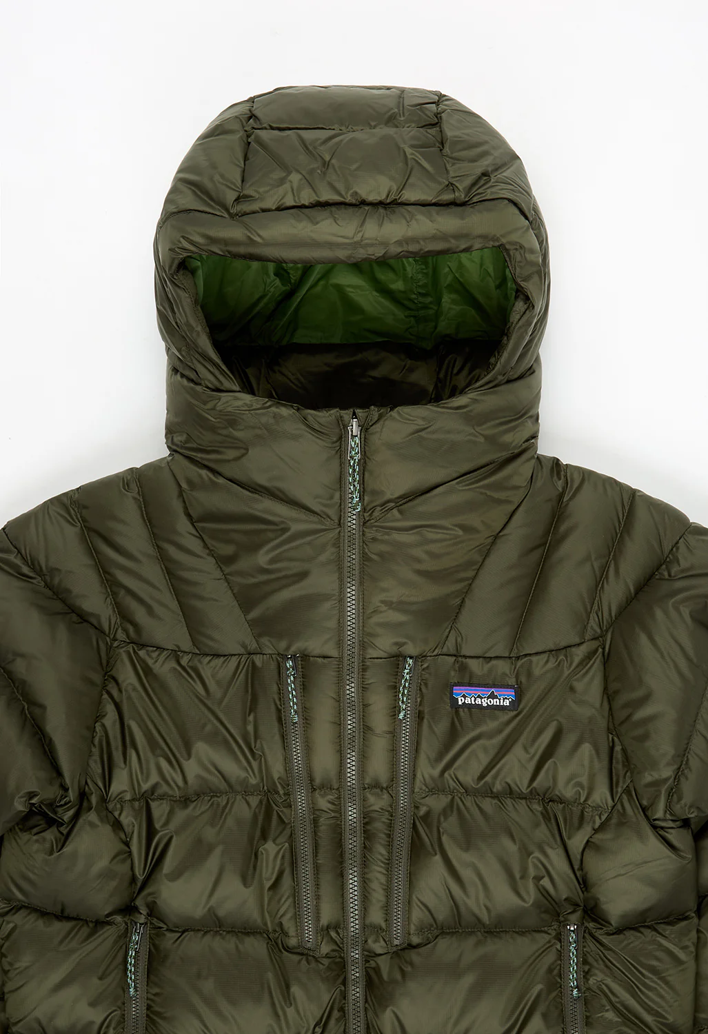Patagonia Women's Fitz Roy Down Hoody - Pine Needle Green - Image 3