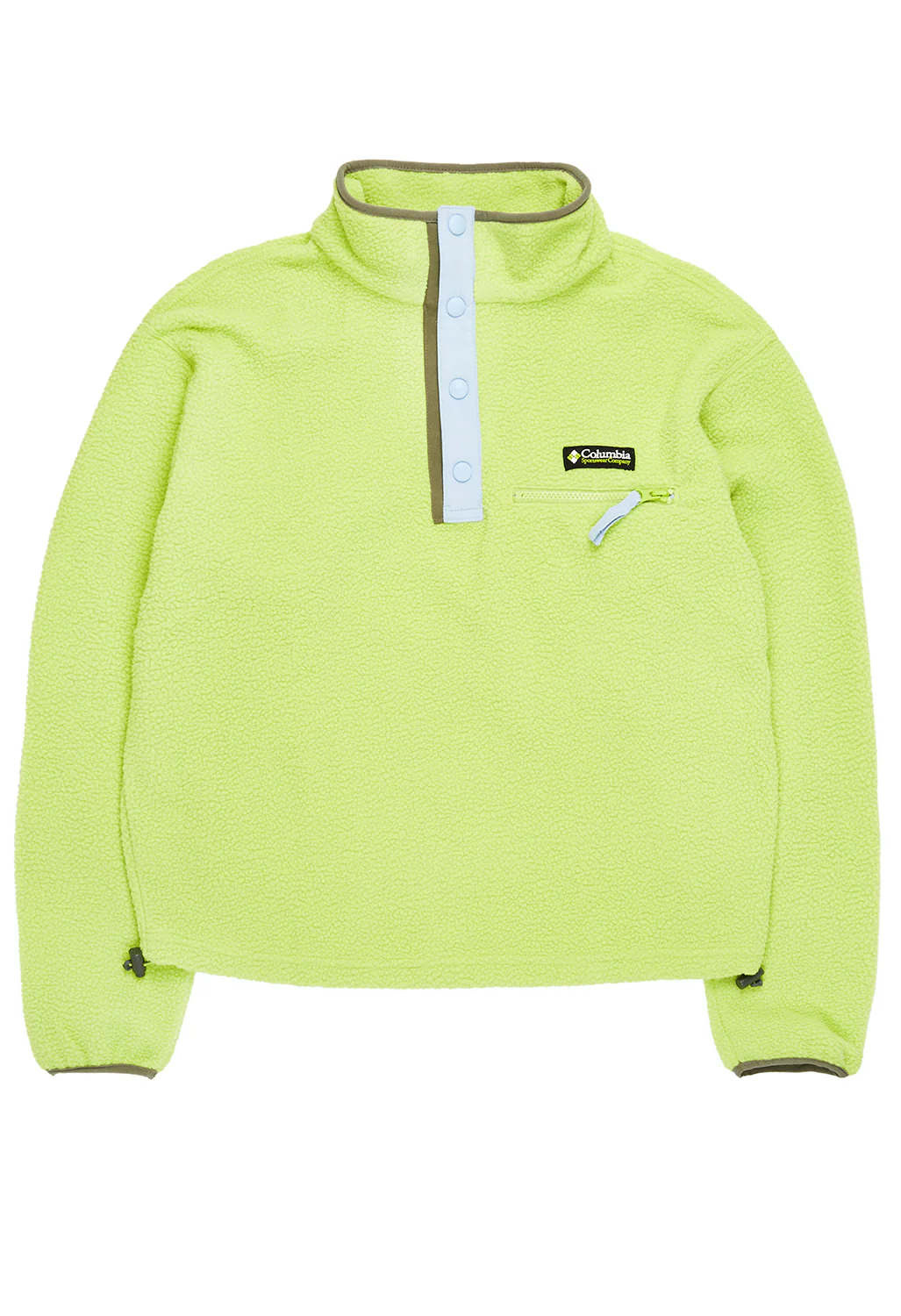 Columbia Women's Helvetia Cropped Half Snap Fleece - Napa Green