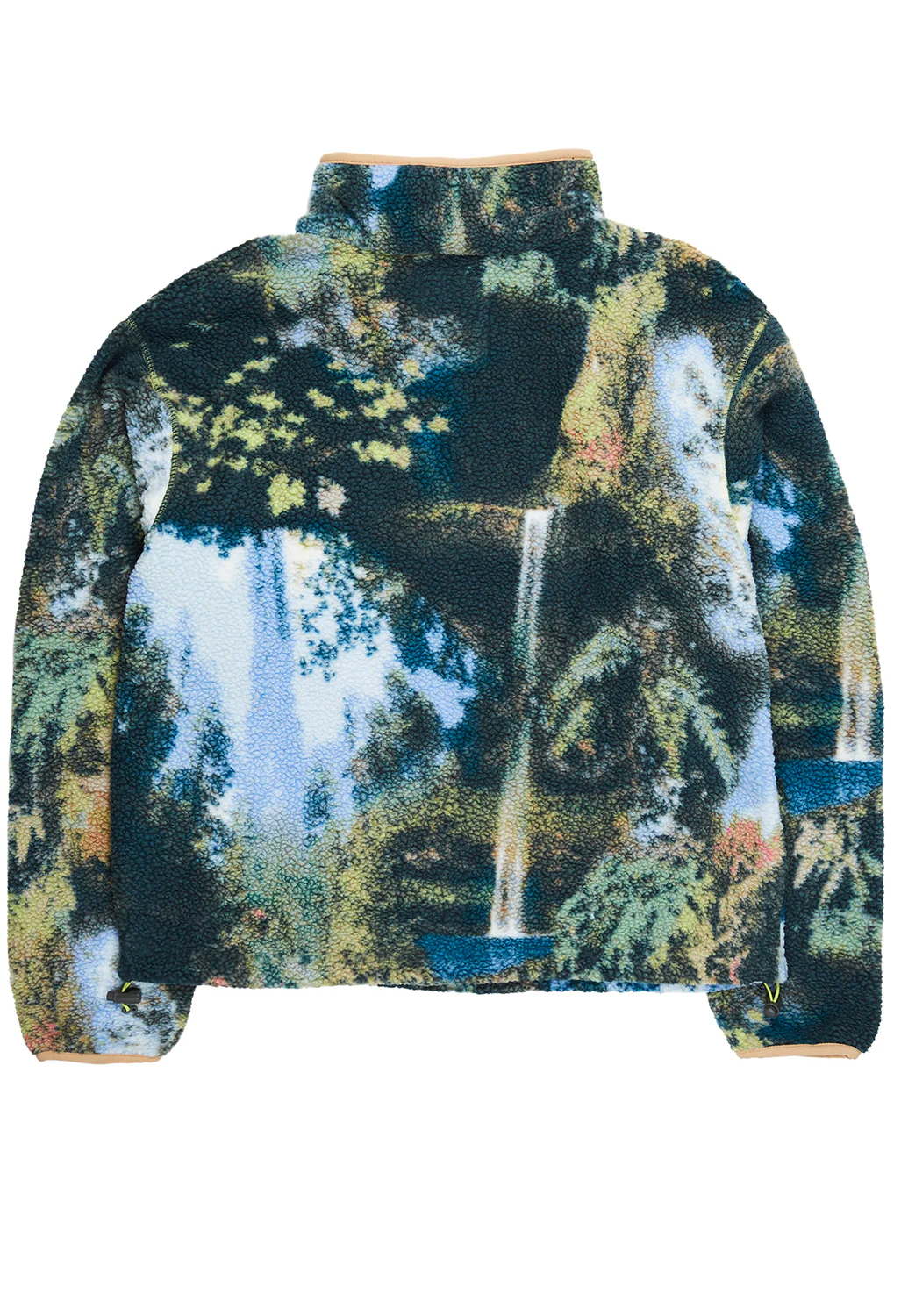 Columbia Women's Helvetia Cropped Half Snap Fleece - Napa Green Chasing Falls Print - Image 2