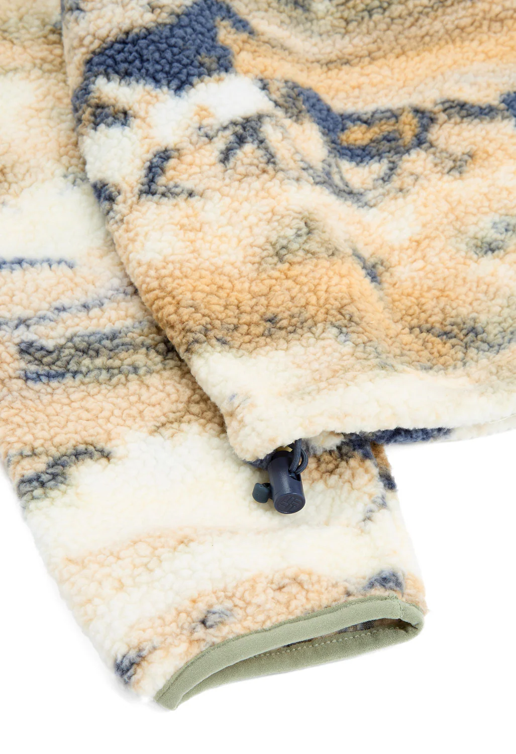 Columbia Women's Helvetia II Printed Cropped Half Snap Fleece - Lemon Wash Roaming - Image 6