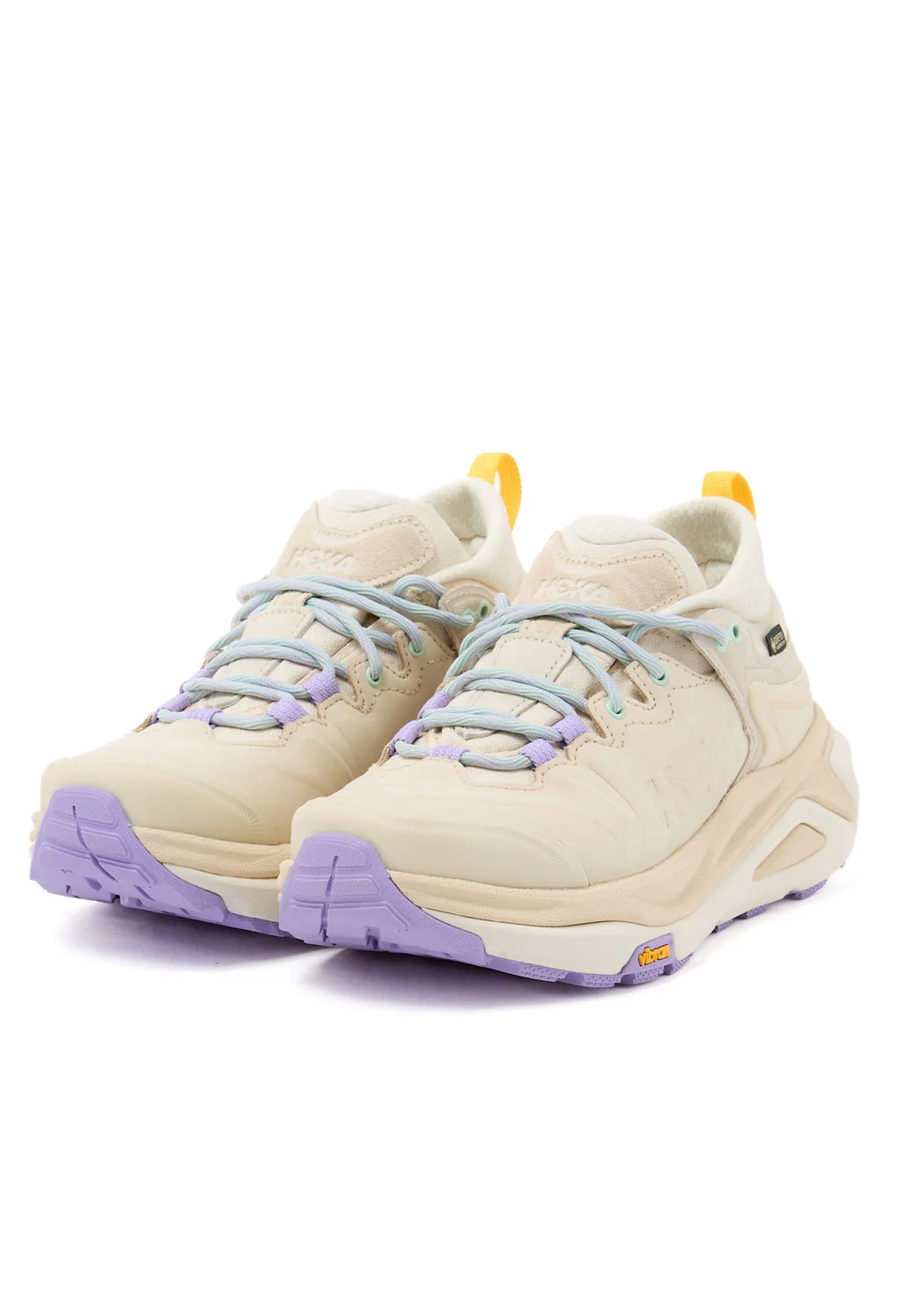 Hoka Women's Kaha 3 Low GTX Trainers - Vanilla / Mint Fluorite - Image 3