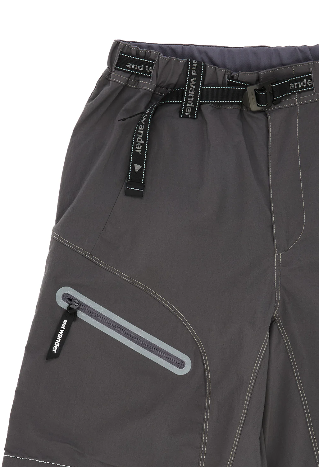 and wander Women's Light Hike Short Pants - Charcoal - Image 3