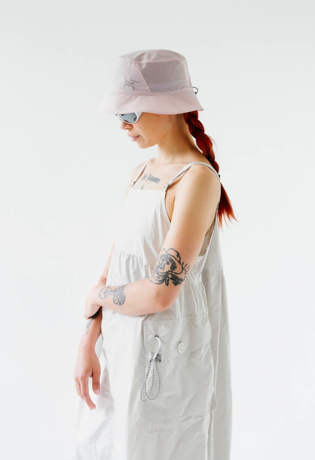 and wander Women's Oversized Cargo Dress - Off White - Image 7
