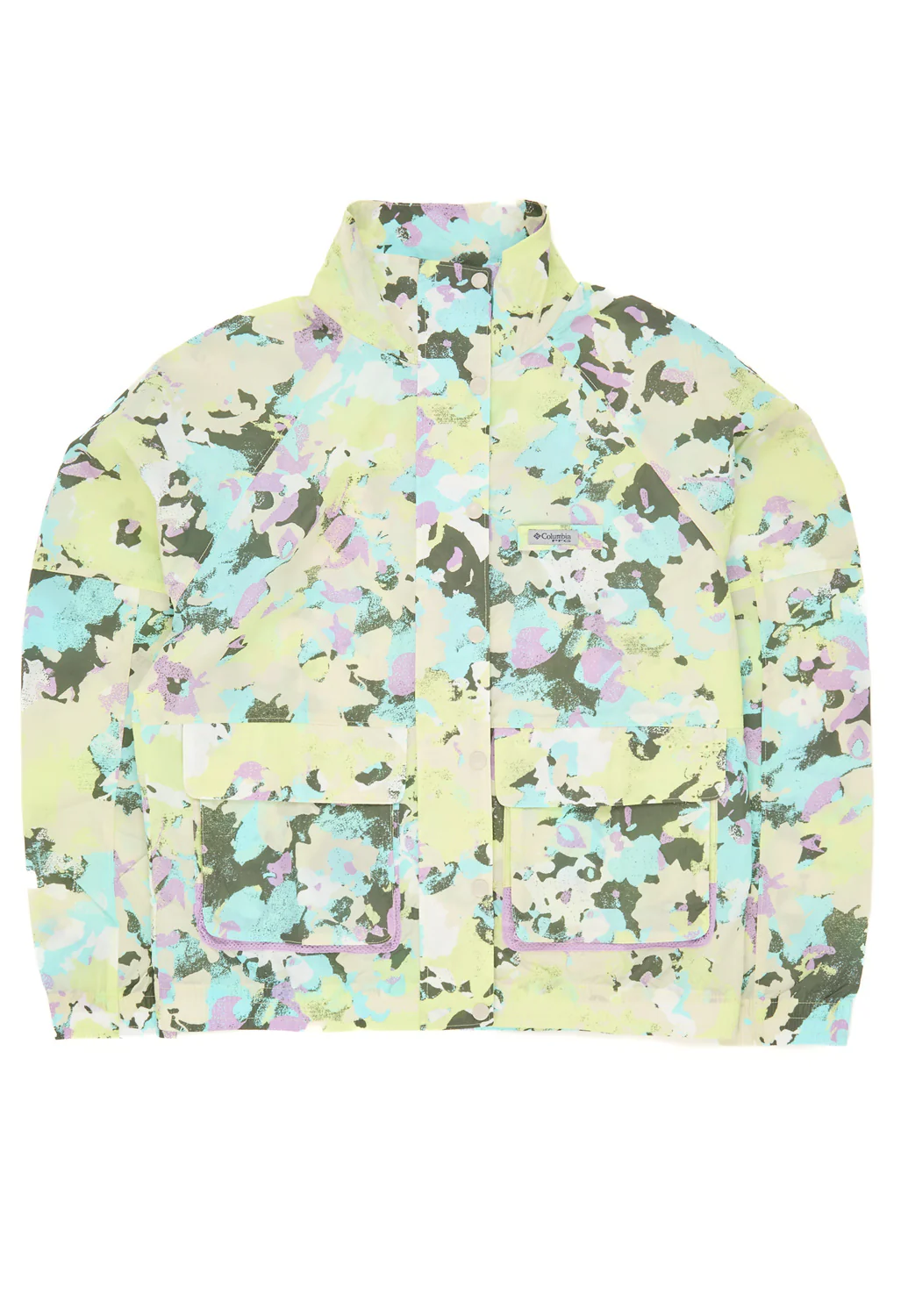 Columbia Women's PFG Open Water Windbreaker - Spring Yellow Wildblooms