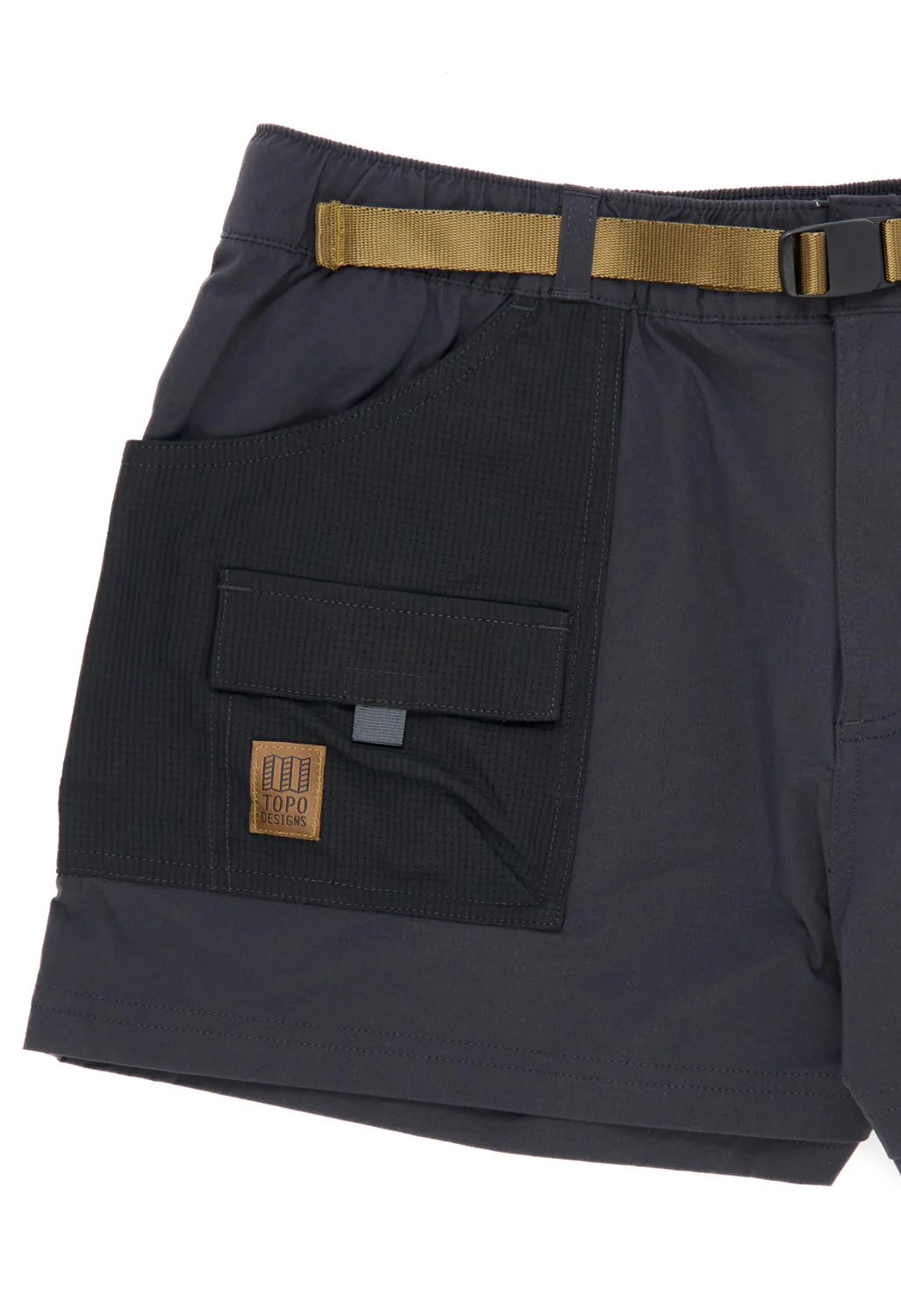 Topo Designs Women's Retro River Shorts - Black / Neutral - Image 3