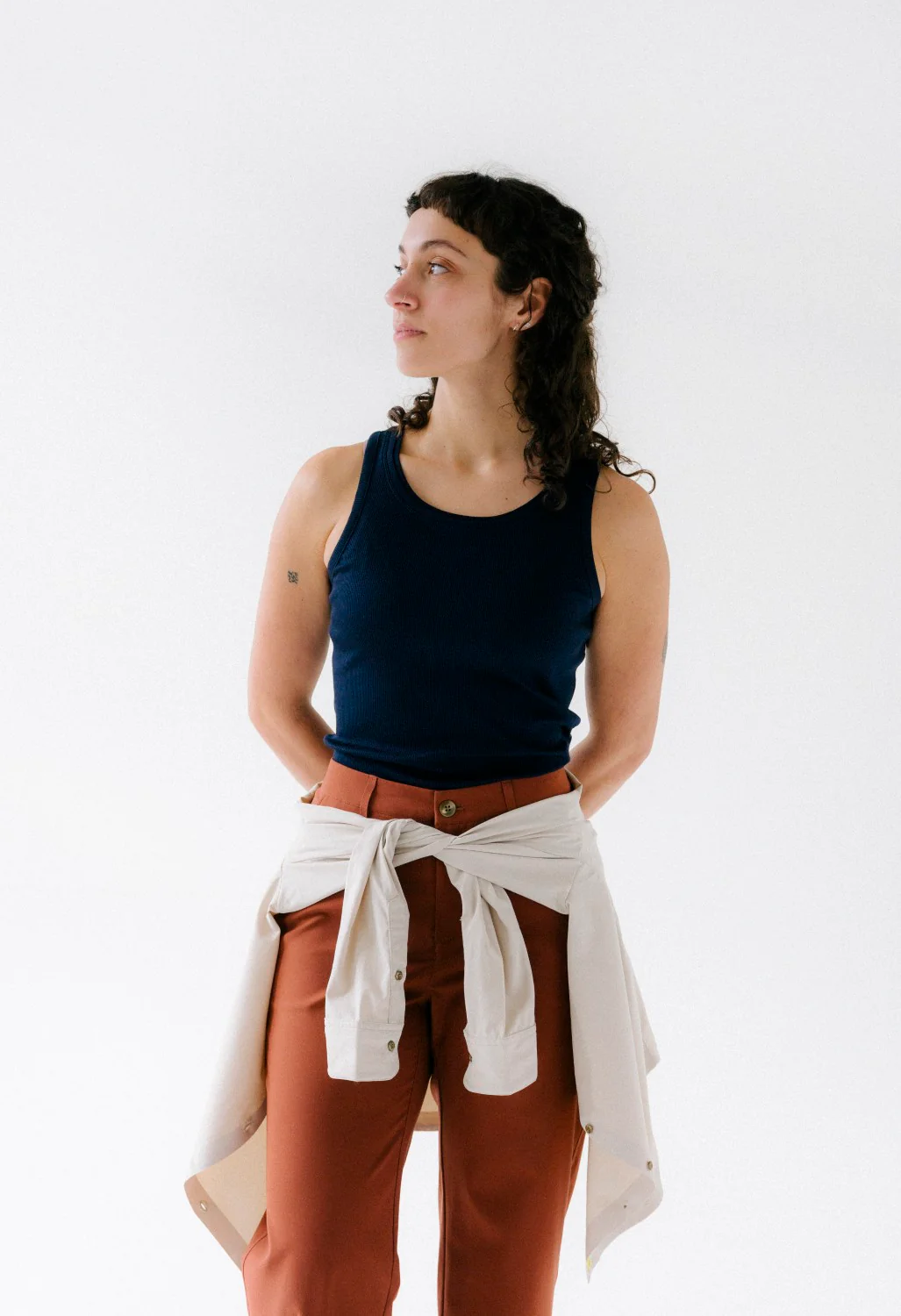 Hikerkind Women's Ribbed Merino Tank 01 - Woad - Image 5
