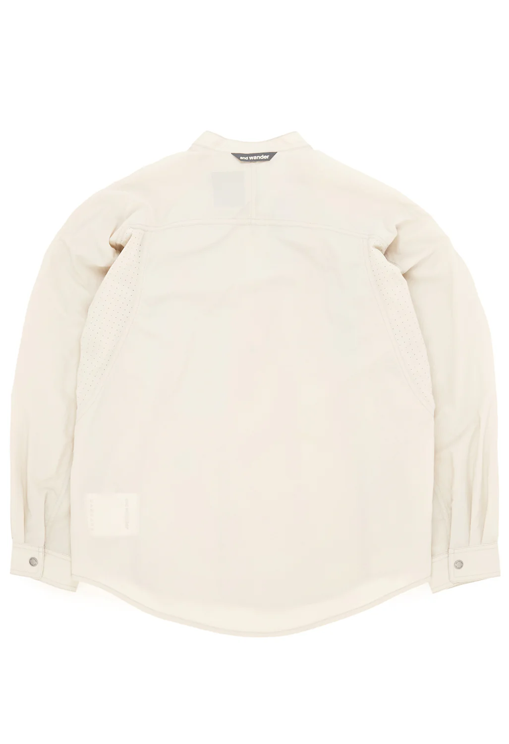 and wander Women's Stretch Rip Band Collar Shirt - Light Beige - Image 2