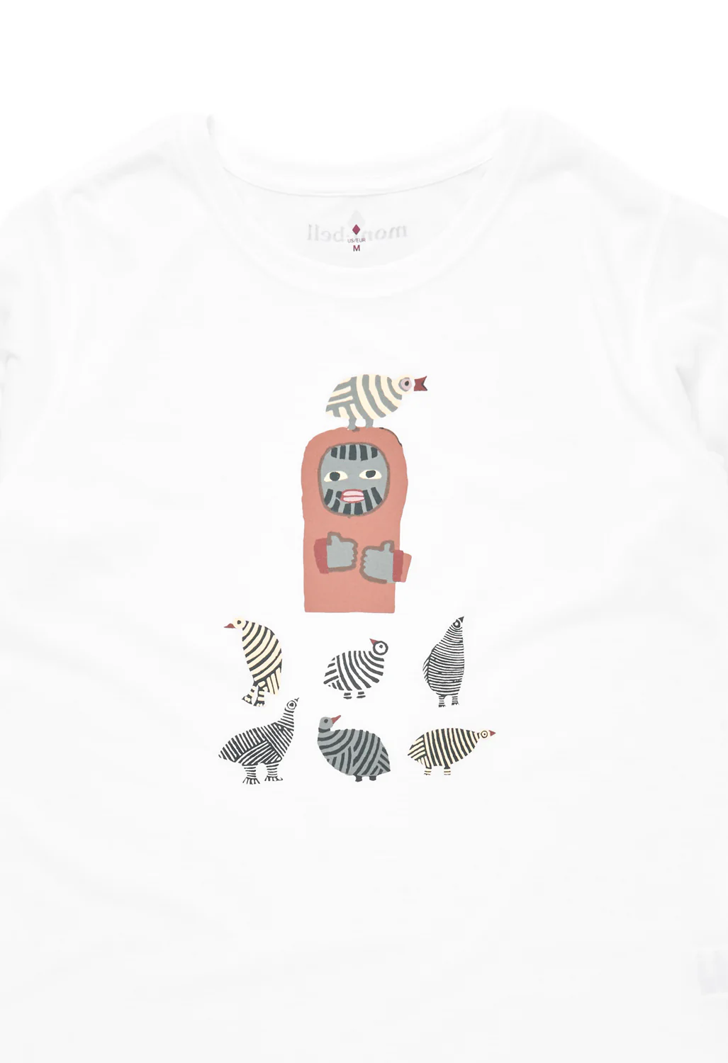 Montbell Women's Wickron Tori To Yamaotoko T-Shirt - White - Image 3