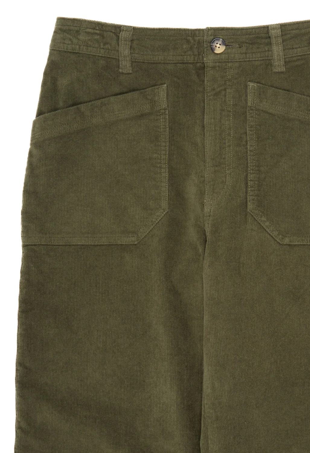 Patagonia Women's Wide Leg Cord Pants - Basin Green - Image 3