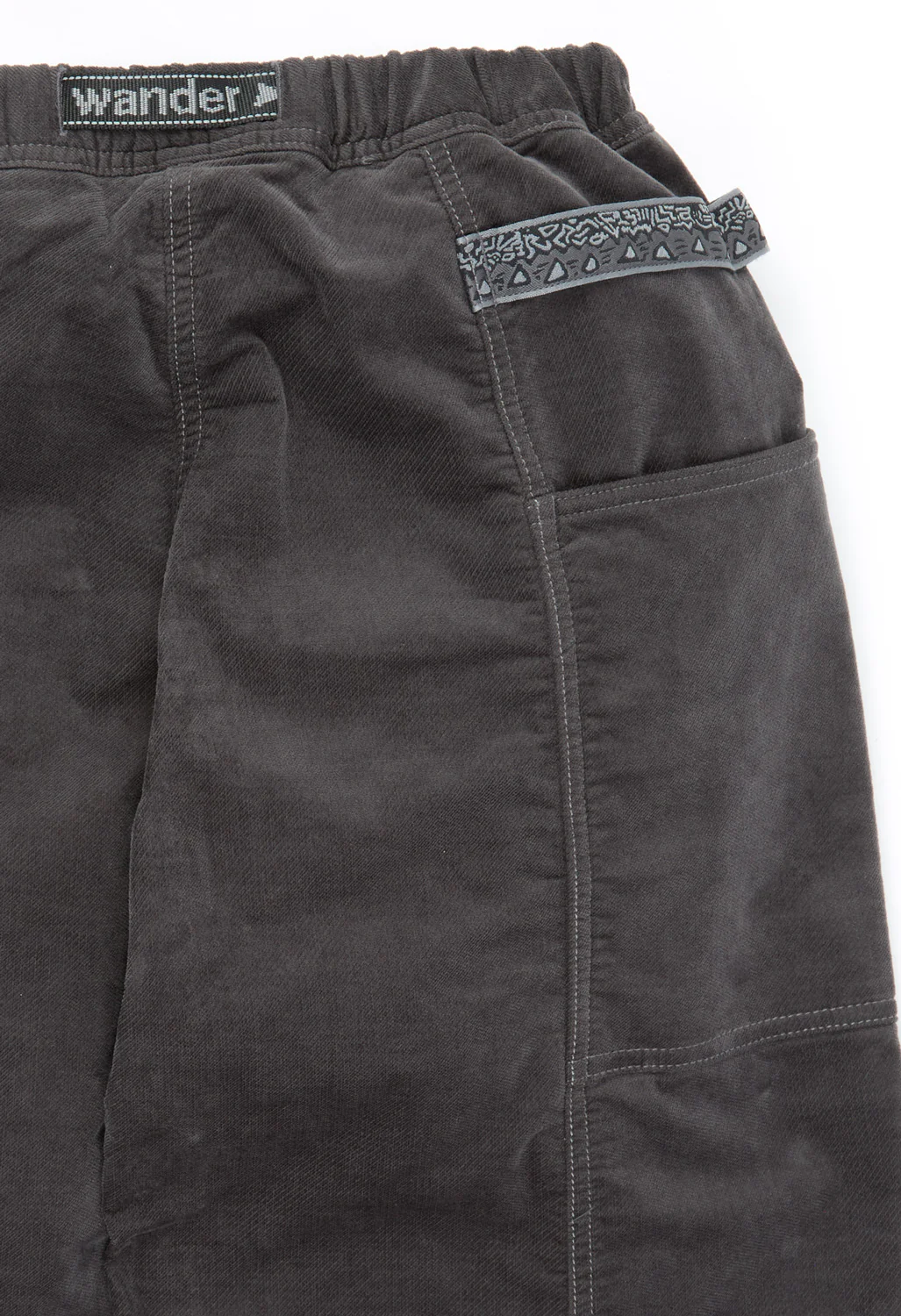 Gramicci x And Wander JQ Tape Corduroy Gadget Pant - Charcoal - Image 4