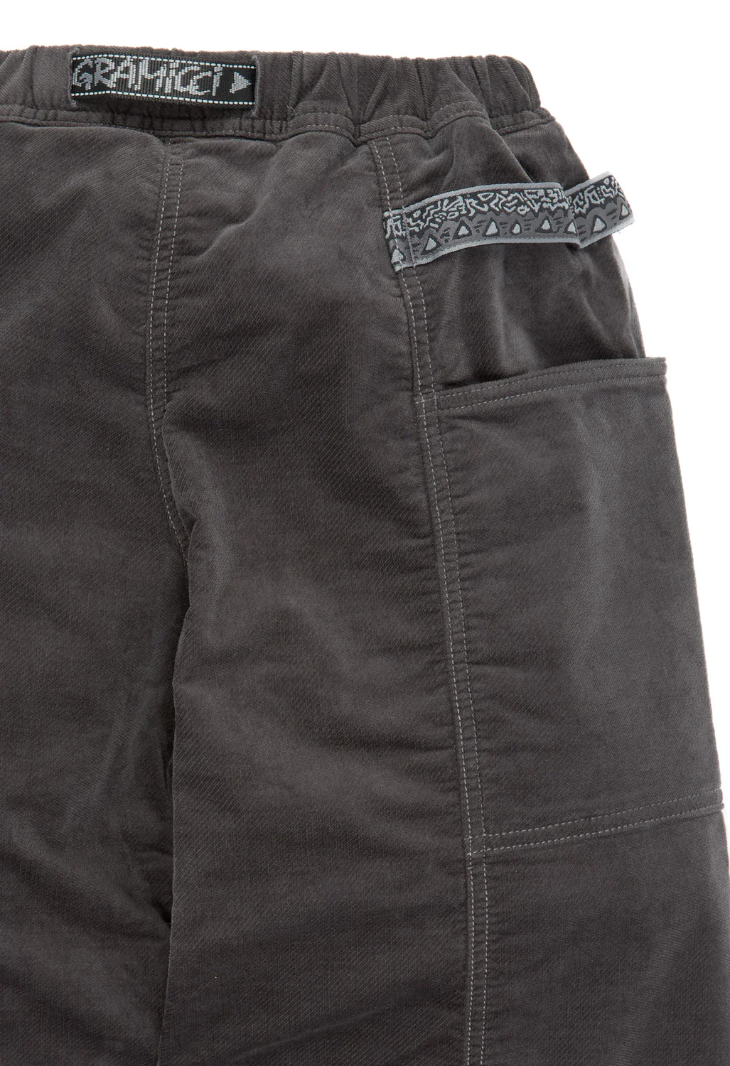 Gramicci x And Wander Women's JQ Tape Corduroy Gadget Pant - CHARCOAL - Image 4