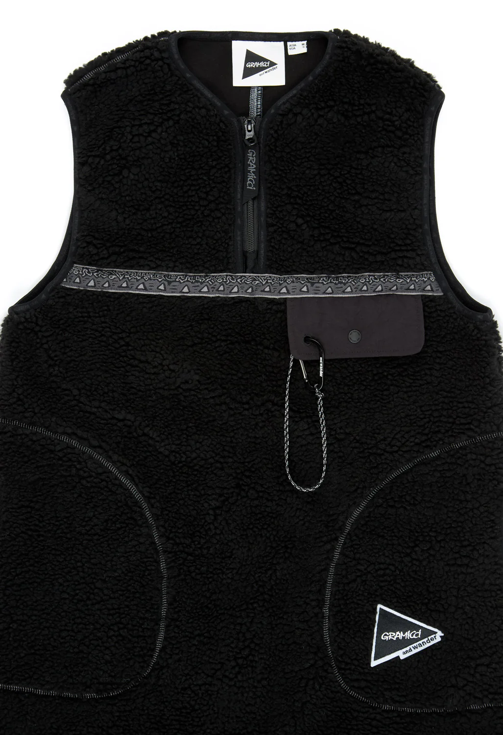 Gramicci x And Wander JQ Tape Fleece Dress - Black - Image 3