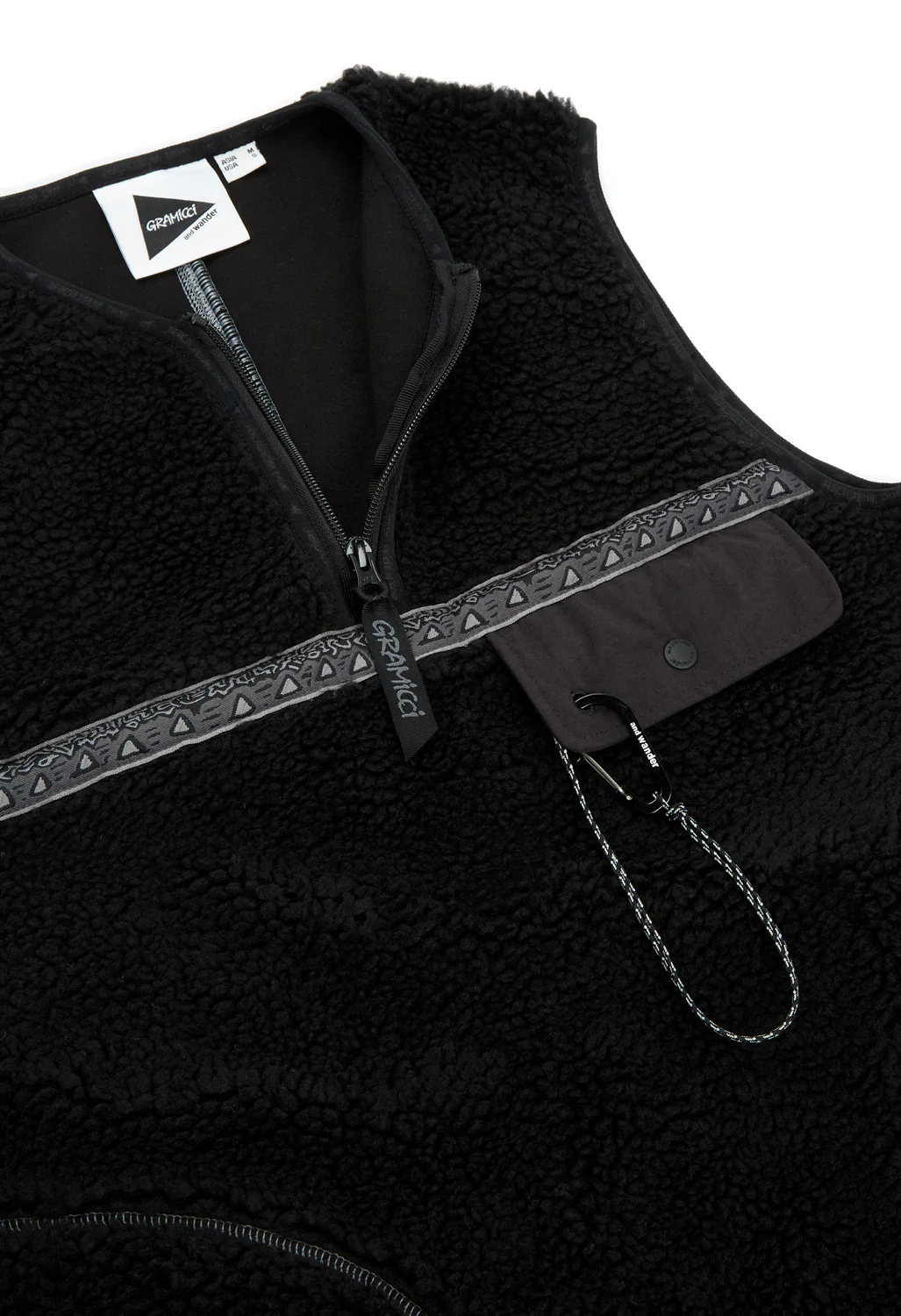 Gramicci x And Wander JQ Tape Fleece Dress - Black - Image 4