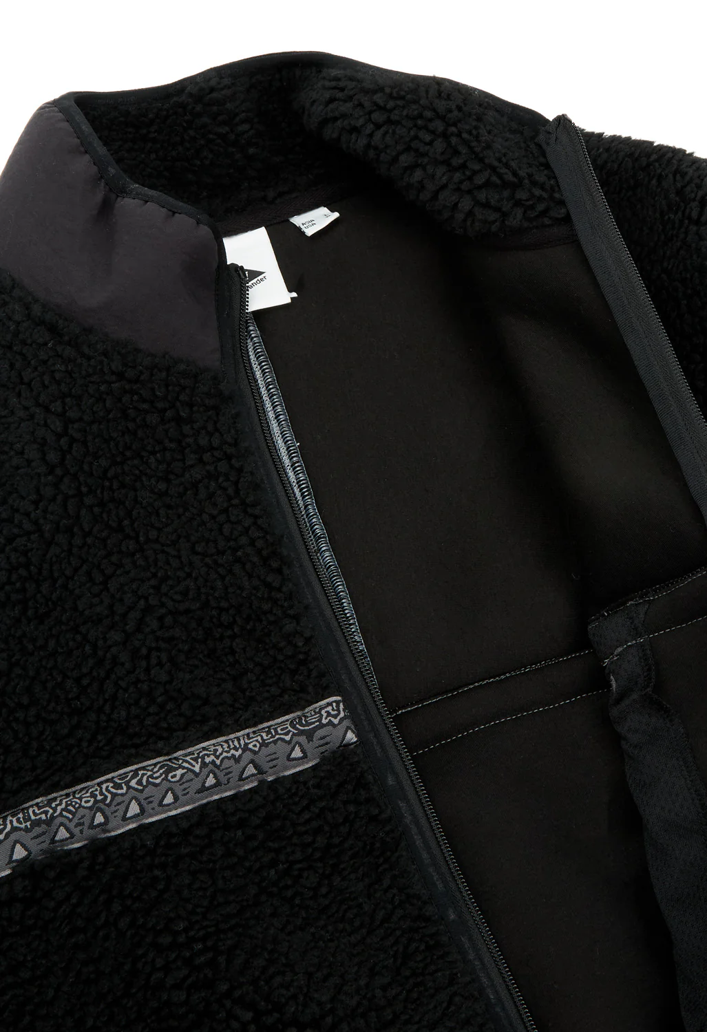 Gramicci x And Wander JQ Tape Fleece Jacket - BLACK - Image 3