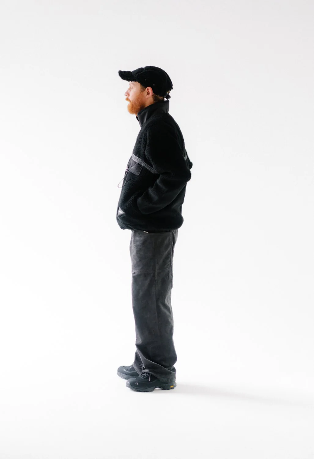 Gramicci x And Wander JQ Tape Fleece Jacket - BLACK - Image 7