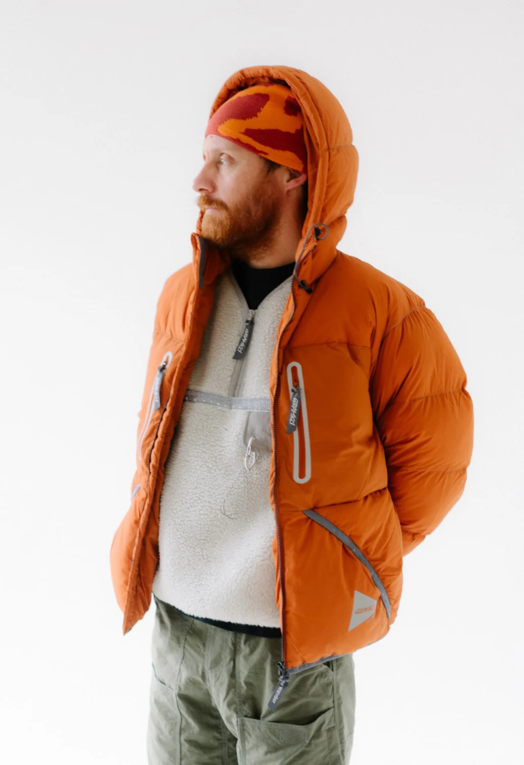 Gramicci x And Wander JQ Tape Fleece Vest - Light Gray - Image 5