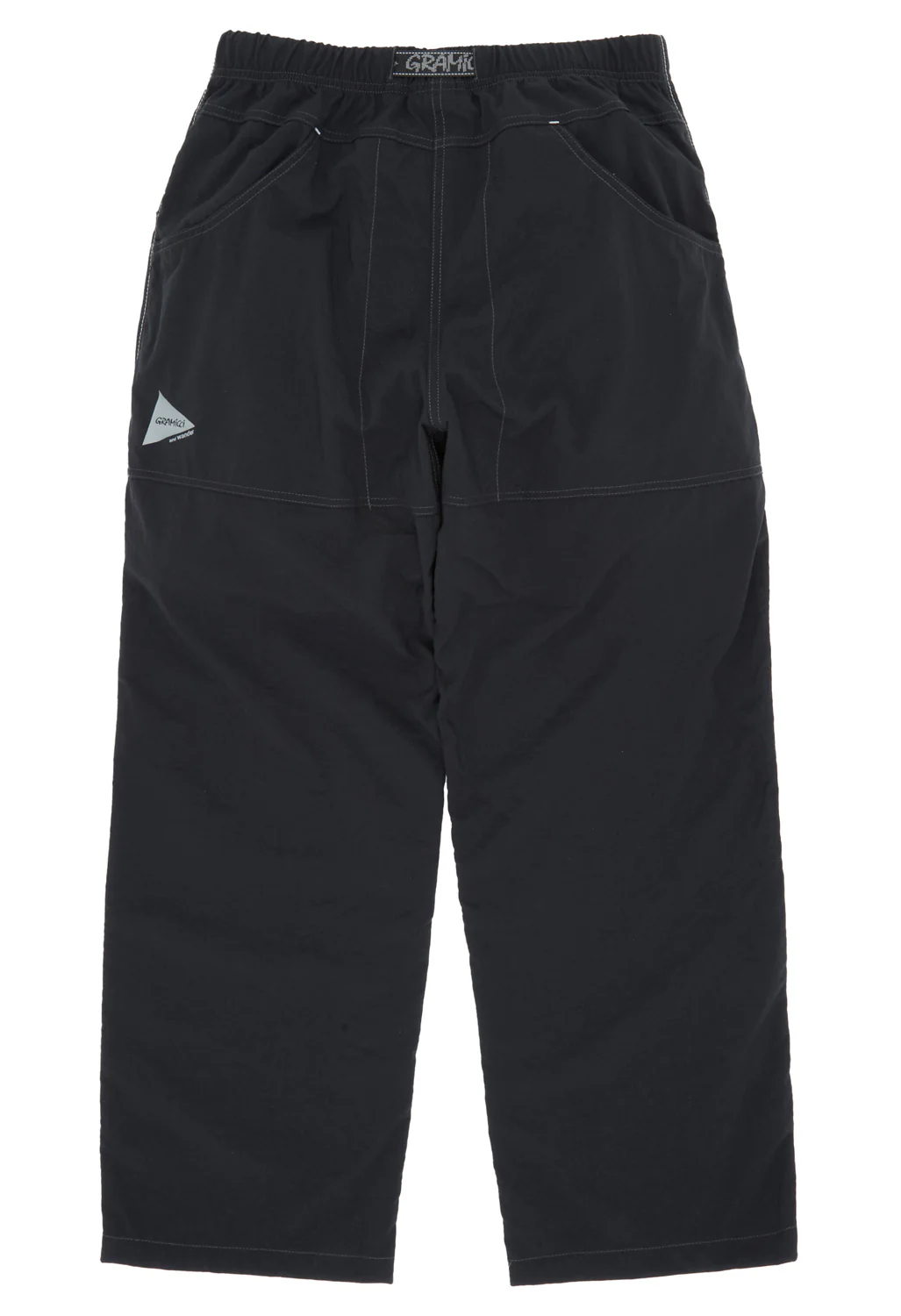 Gramicci x And Wander Men's Nylon Double Knee Pants - Black - Image 2
