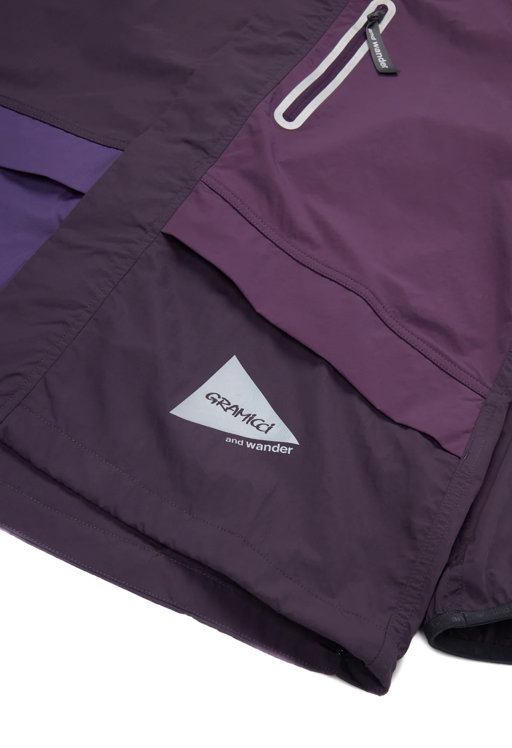 Gramicci x And Wander Patchwork Wind Hoodie - Multi Purple - Image 4