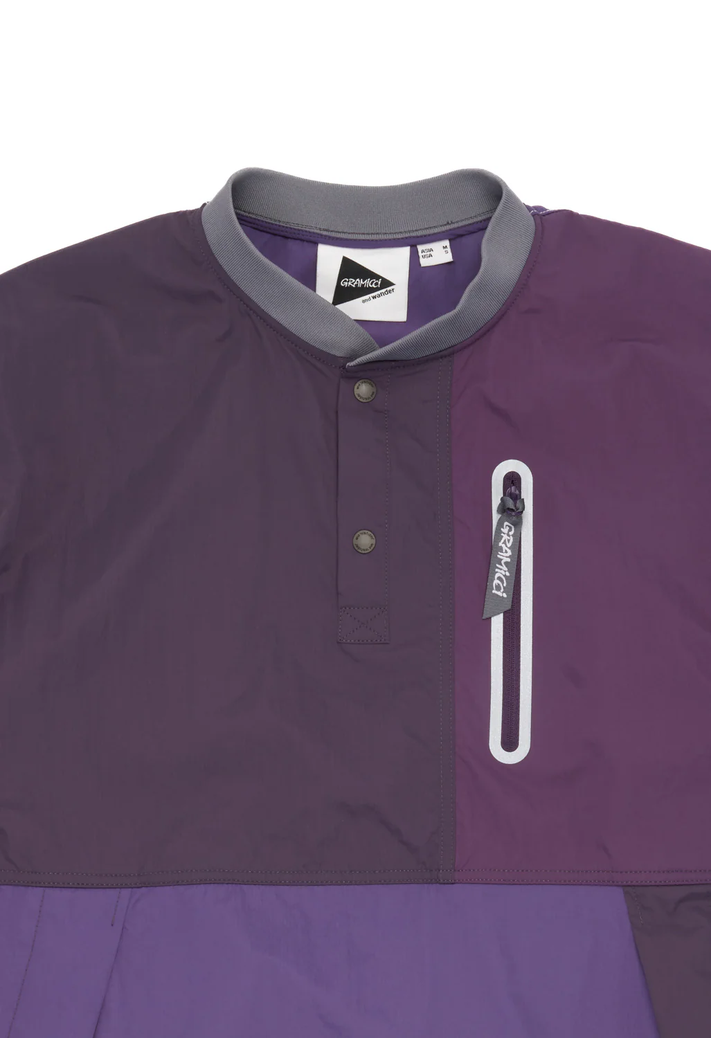 Gramicci x And Wander Patchwork Wind Tee - Multi Purple - Image 3