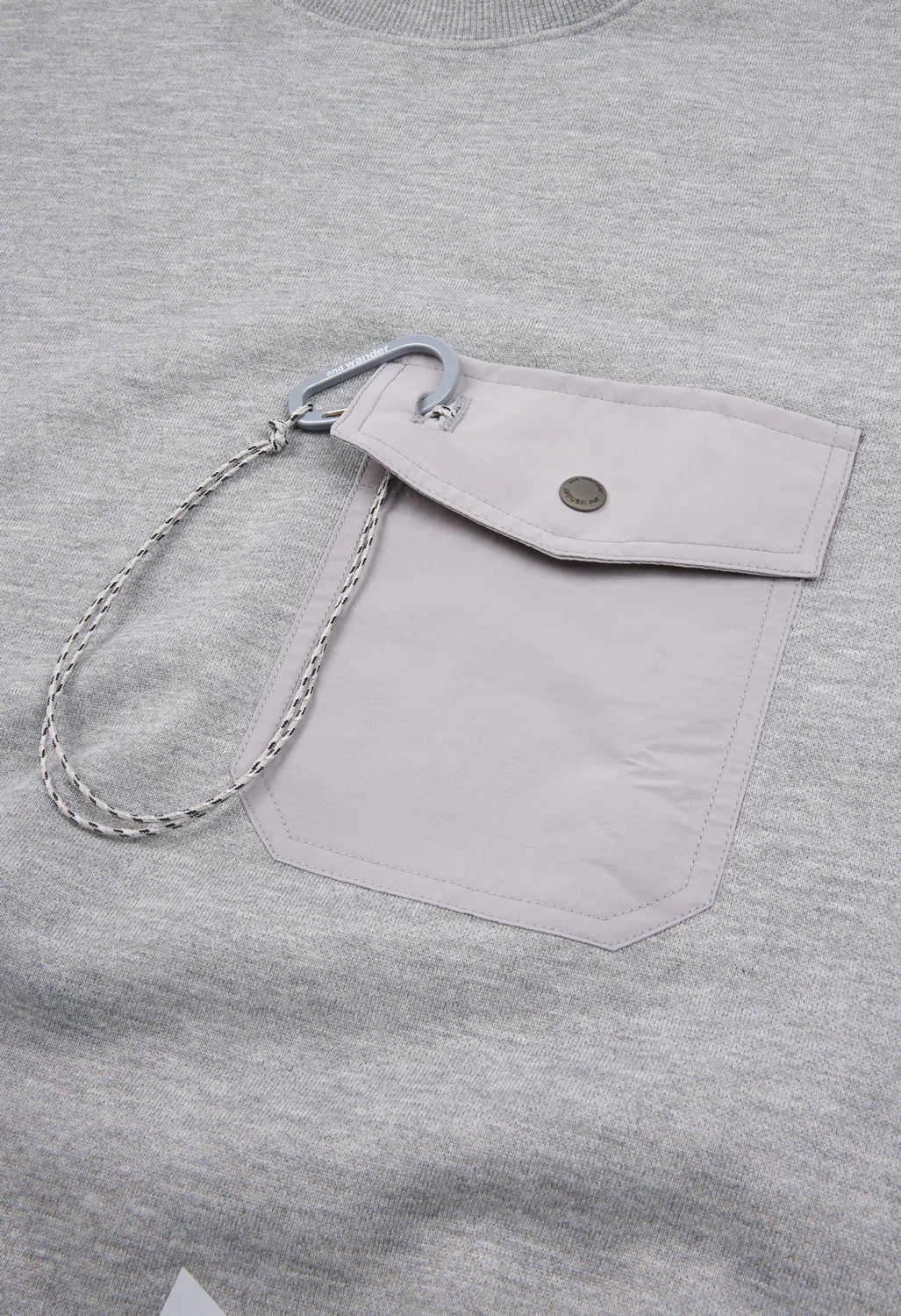 Gramicci x And Wander Pocket Sweatshirt - Grey - Image 3