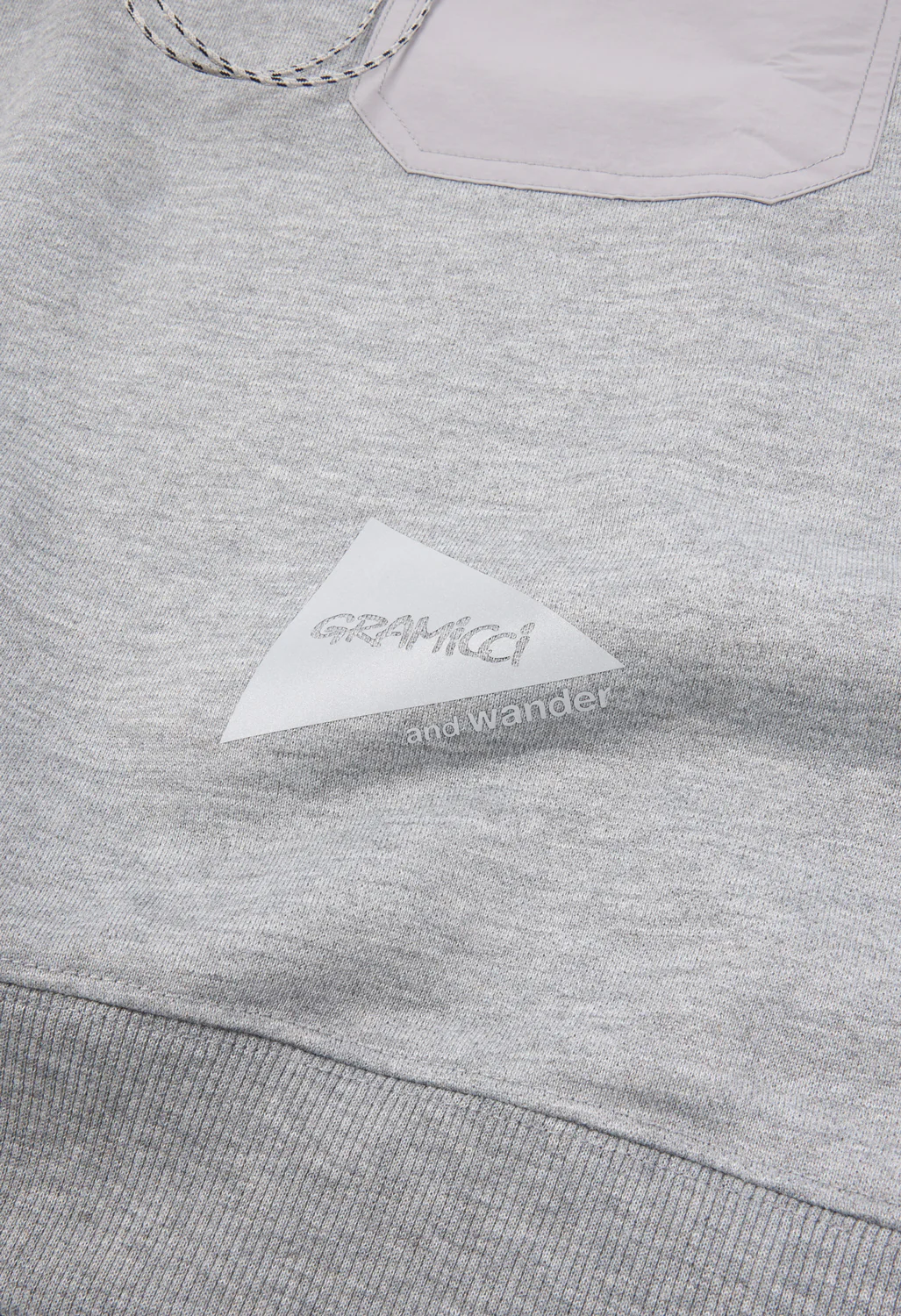 Gramicci x And Wander Pocket Sweatshirt - Grey - Image 4