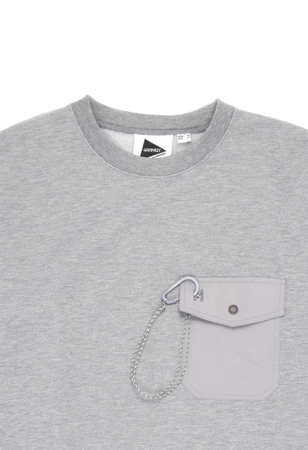 Gramicci x And Wander Pocket Sweatshirt - Grey - Image 5