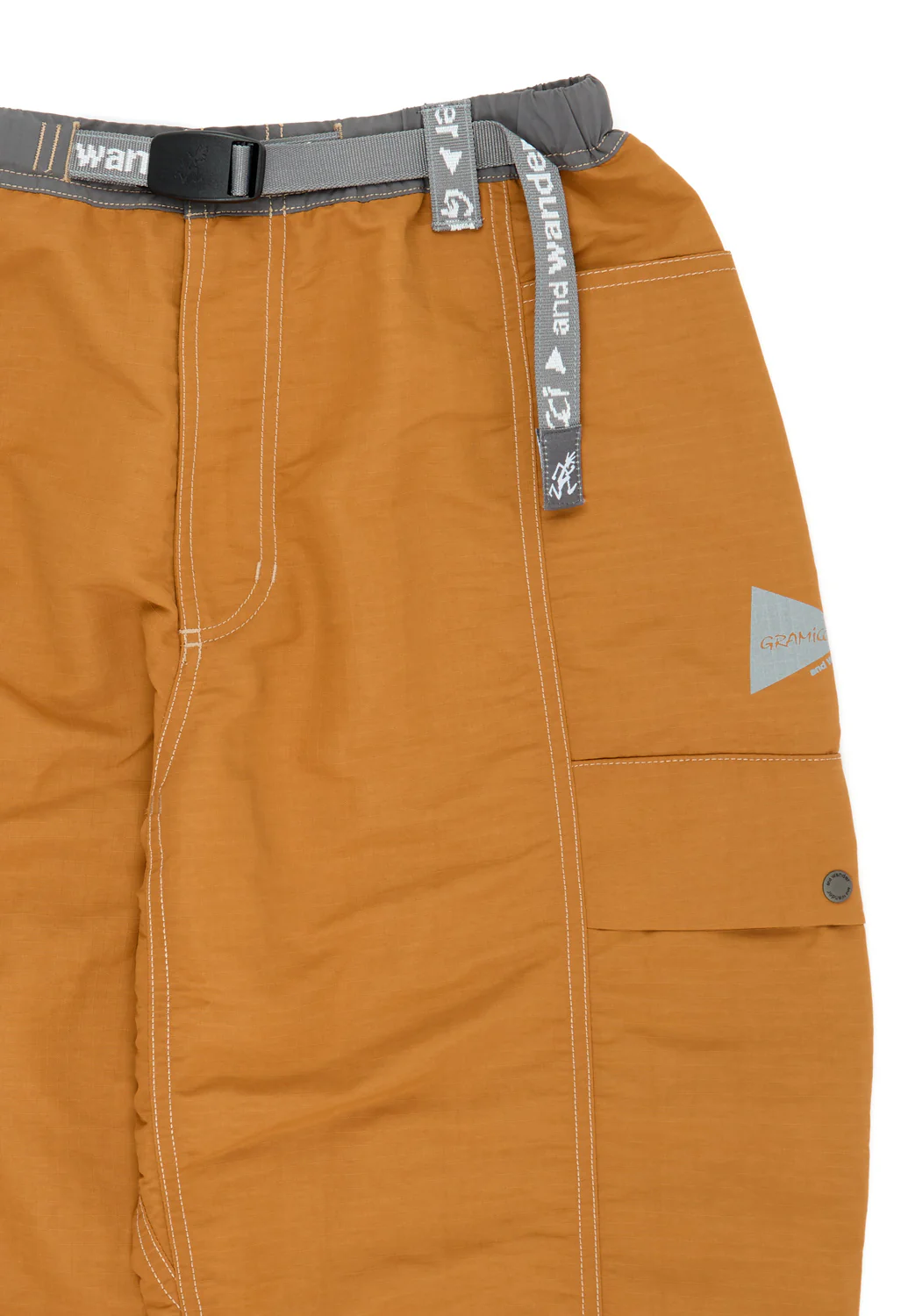 Gramicci x And Wander Ripstop Voyager Pant - Orange - Image 3