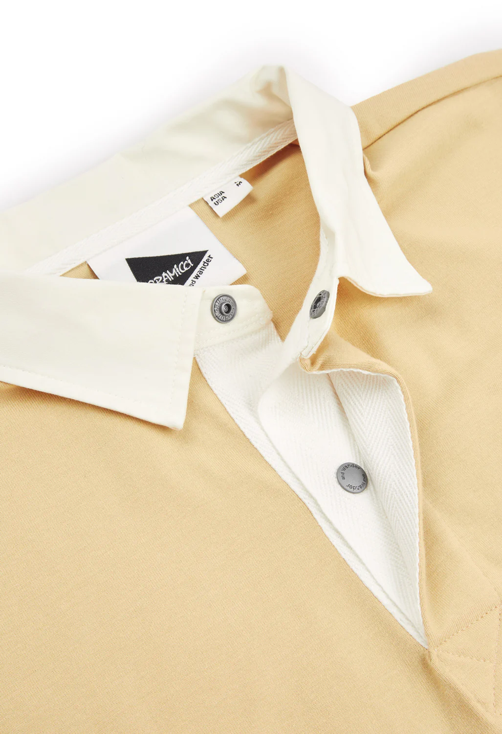 Gramicci x And Wander Tech Rugby Shirt - Yellow - Image 4