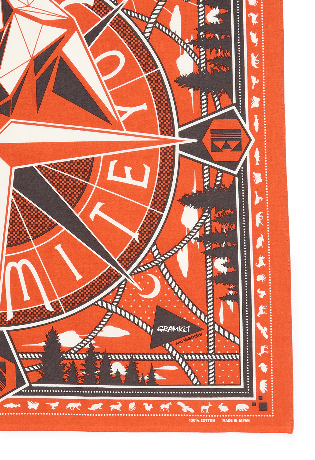 Gramicci x And Wander Yosemite Graphic Bandana - Red - Image 4