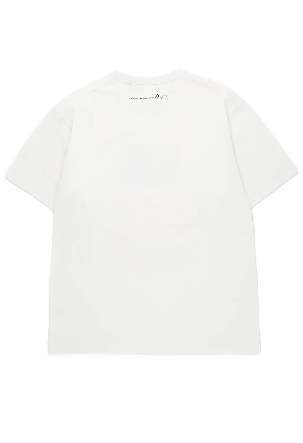 Nanga x Jerry Ukai Eco Hybrid Logo Tee - White / Beige - Image 2