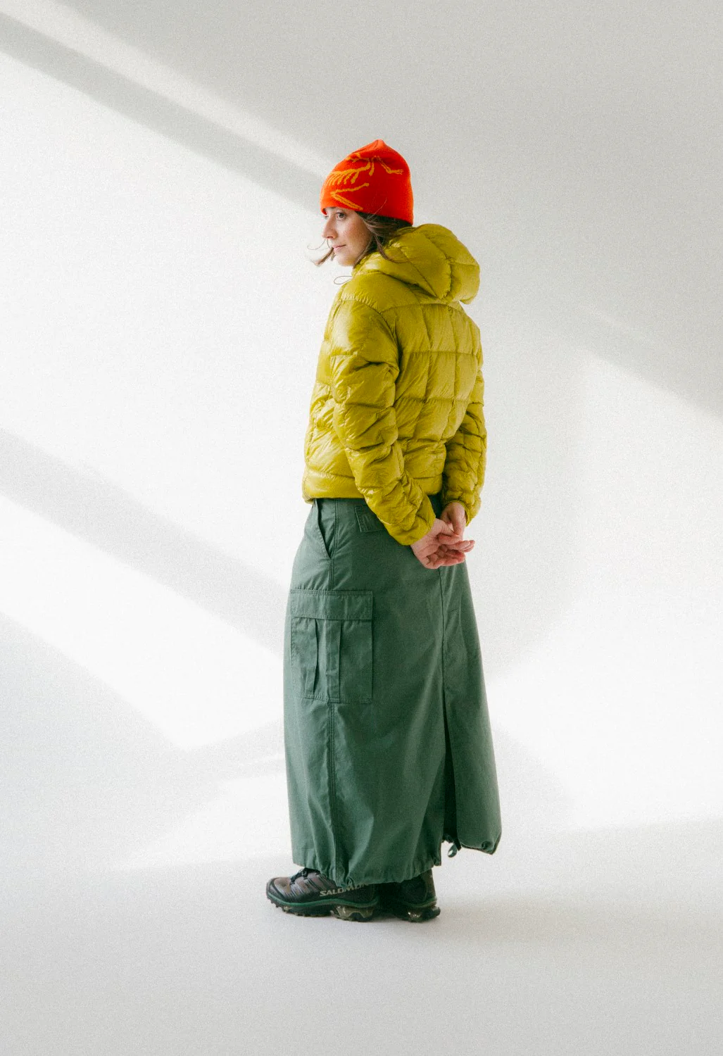 Carhartt WIP Women's Cargo Skirt Long - Duck Green - Image 7