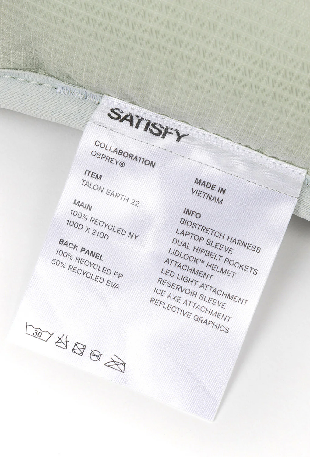 Osprey x Satisfy Talon Earth Pack - Mineral Talco - Image 6