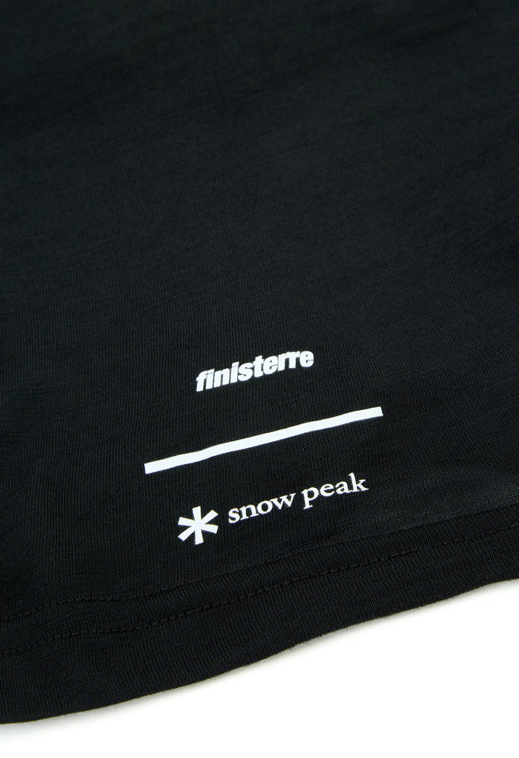 Finisterre x Snow Peak Men's Merino Tee - Black - Image 4