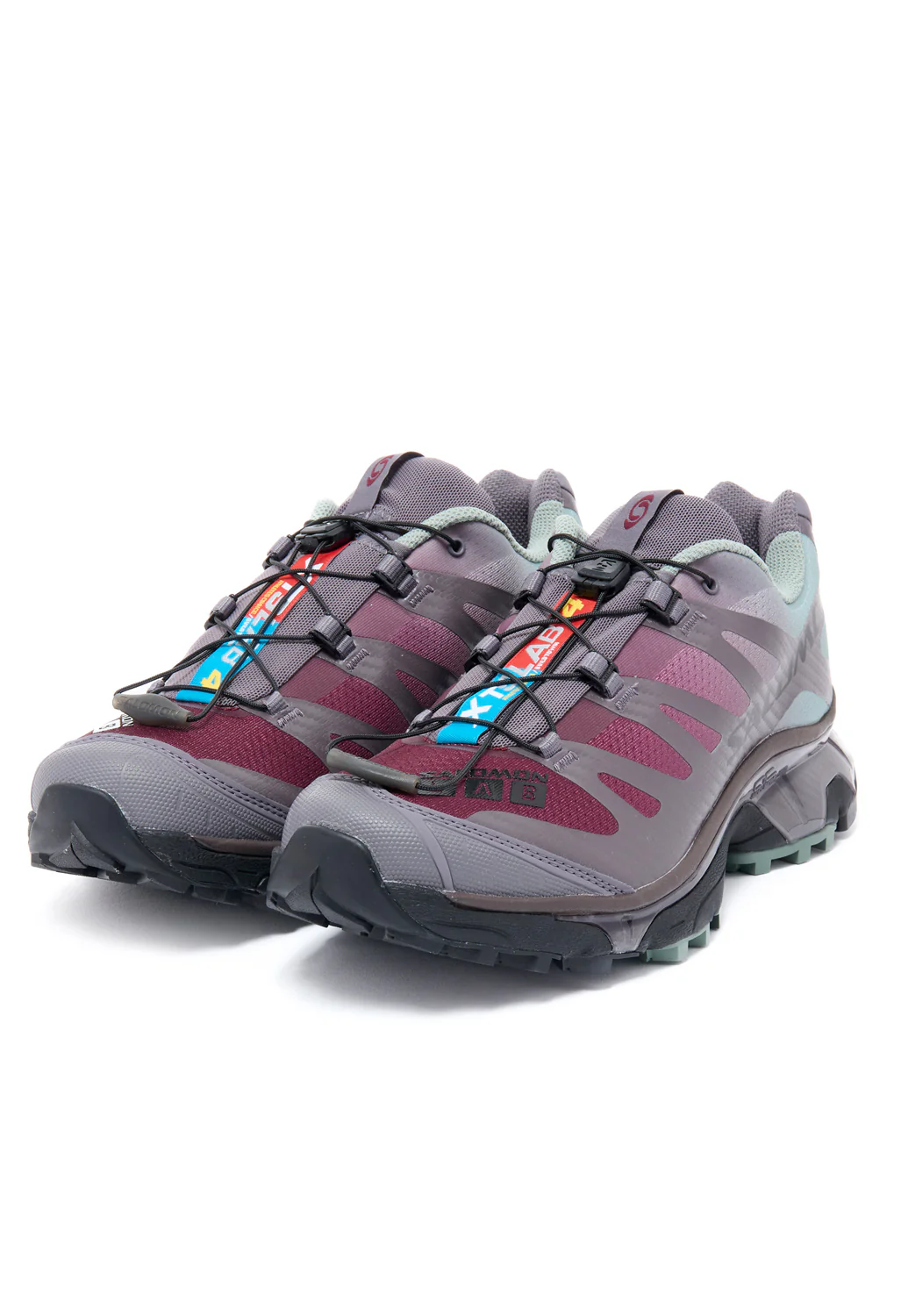 Salomon XT-4 OG Trainers - Excalibur / Green Milieu / Tawny Port - Image 3