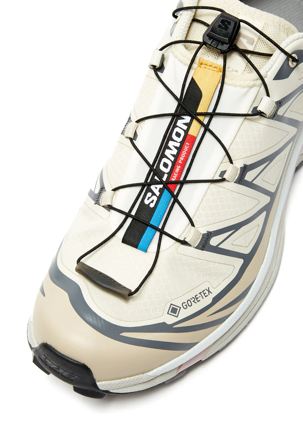 Salomon XT-6 GORE-TEX Trainers - Almond Milk / Feather Gray / Pale Mauve - Image 2