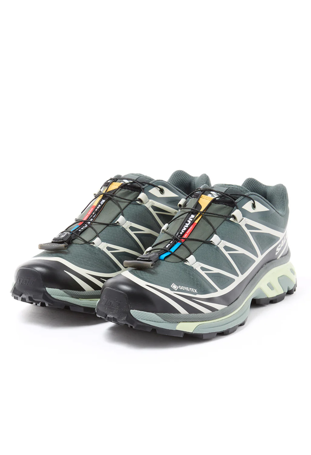 Salomon XT-6 GORE-TEX Trainers - Urban Chic / Black / Lime Cream - Image 3