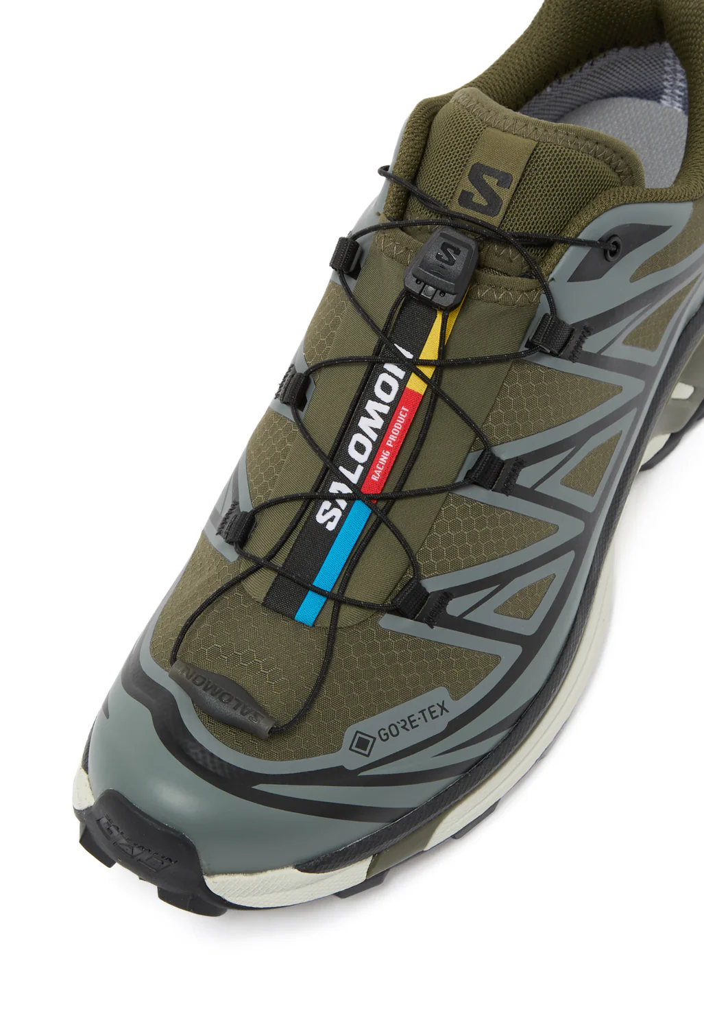 Salomon XT-6 GORE-TEX Trainers - Olive Night / Night / Sedona Sage / Black - Image 2
